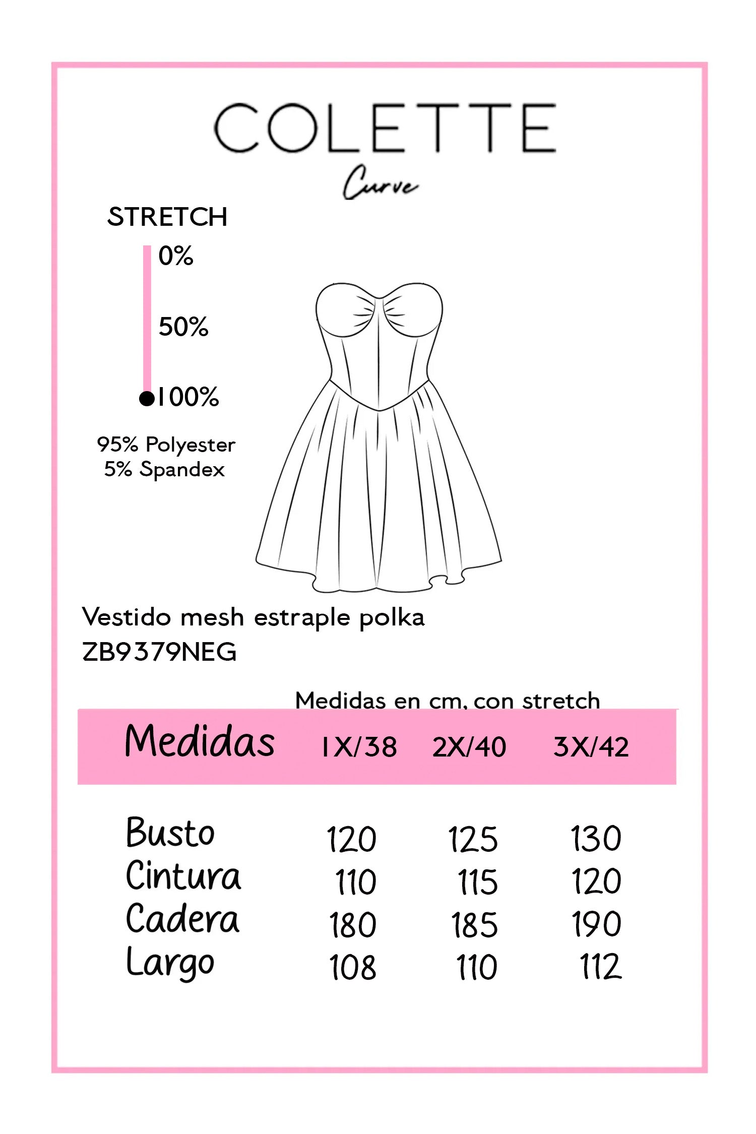Chart de medidas ZB9379NEG