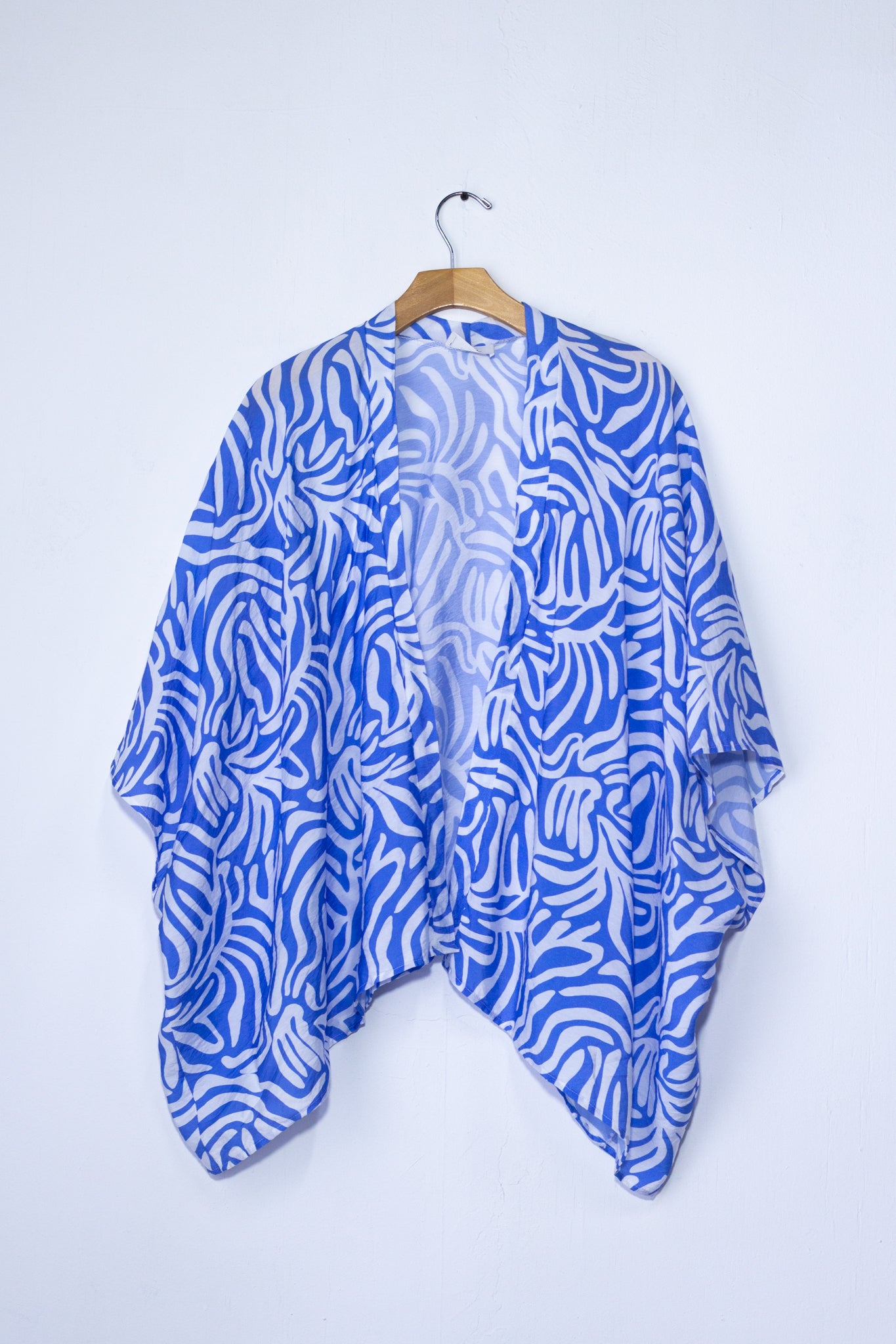 Set blusa y kimono estampado