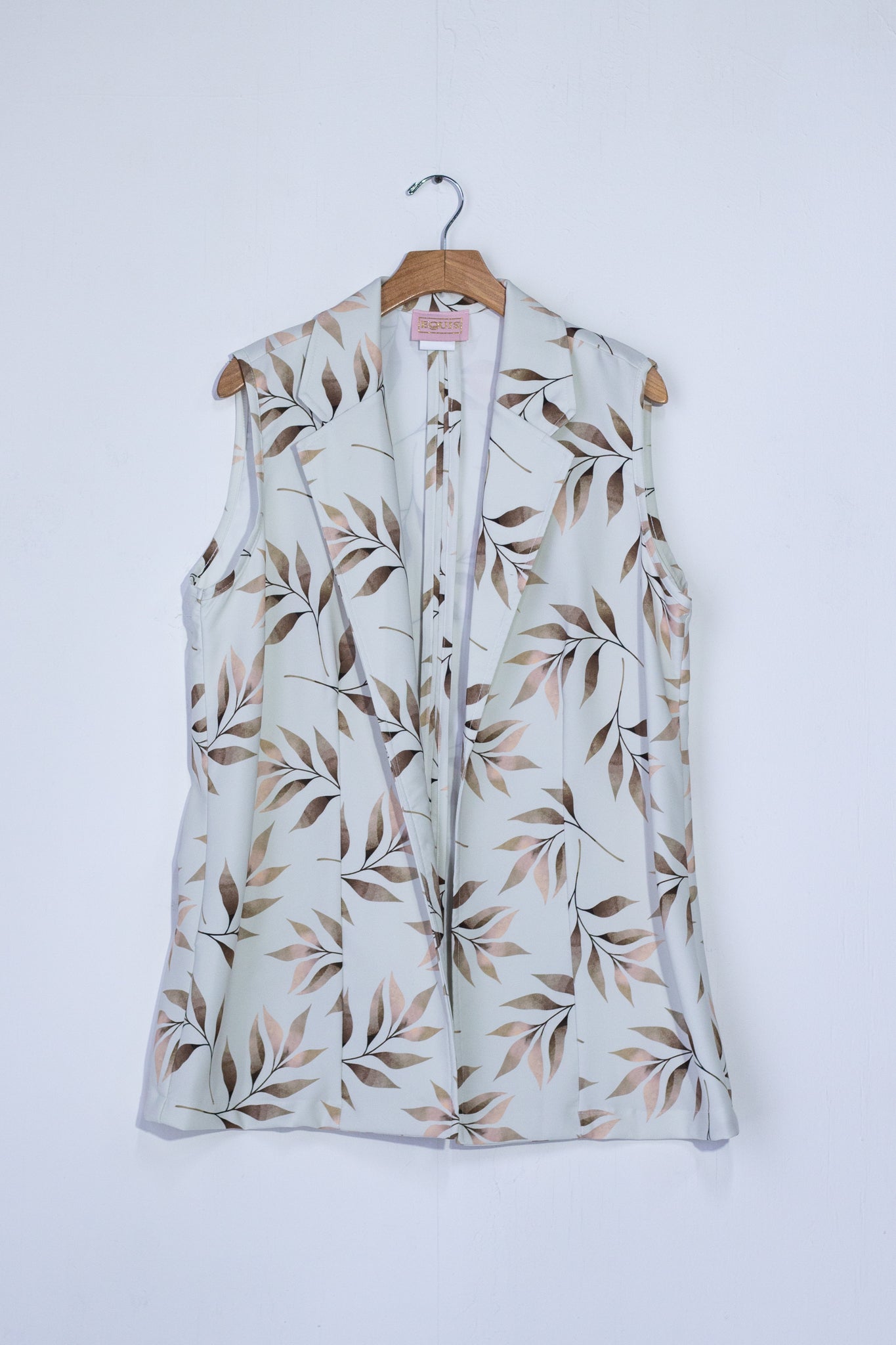 Chaleco Curvy Estampado Café Femenino Statement Layering