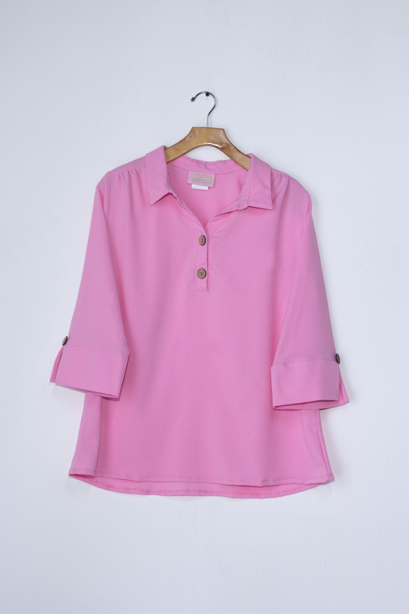 Blusa textura c/ botones