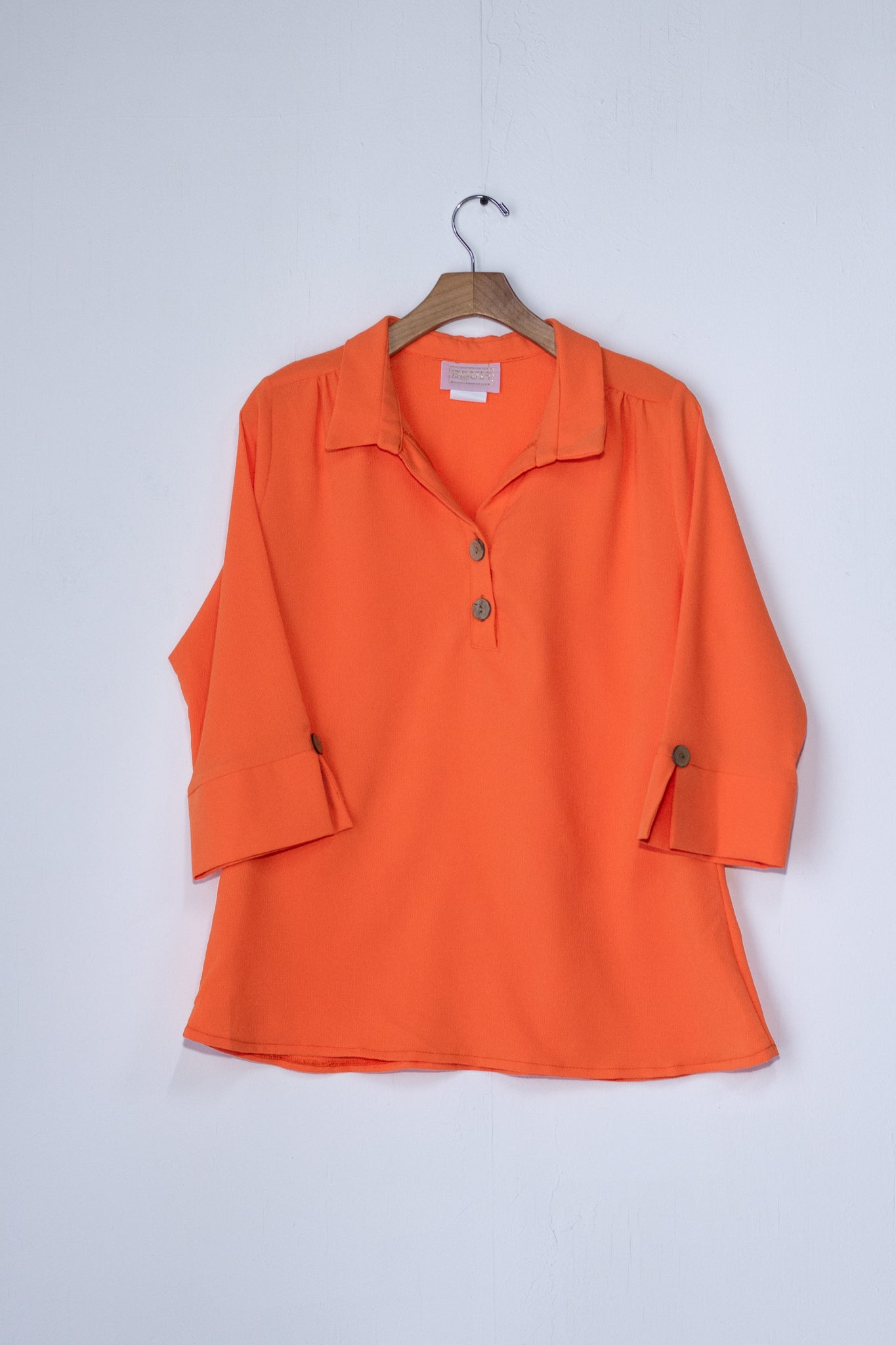 Blusa textura c/ botones