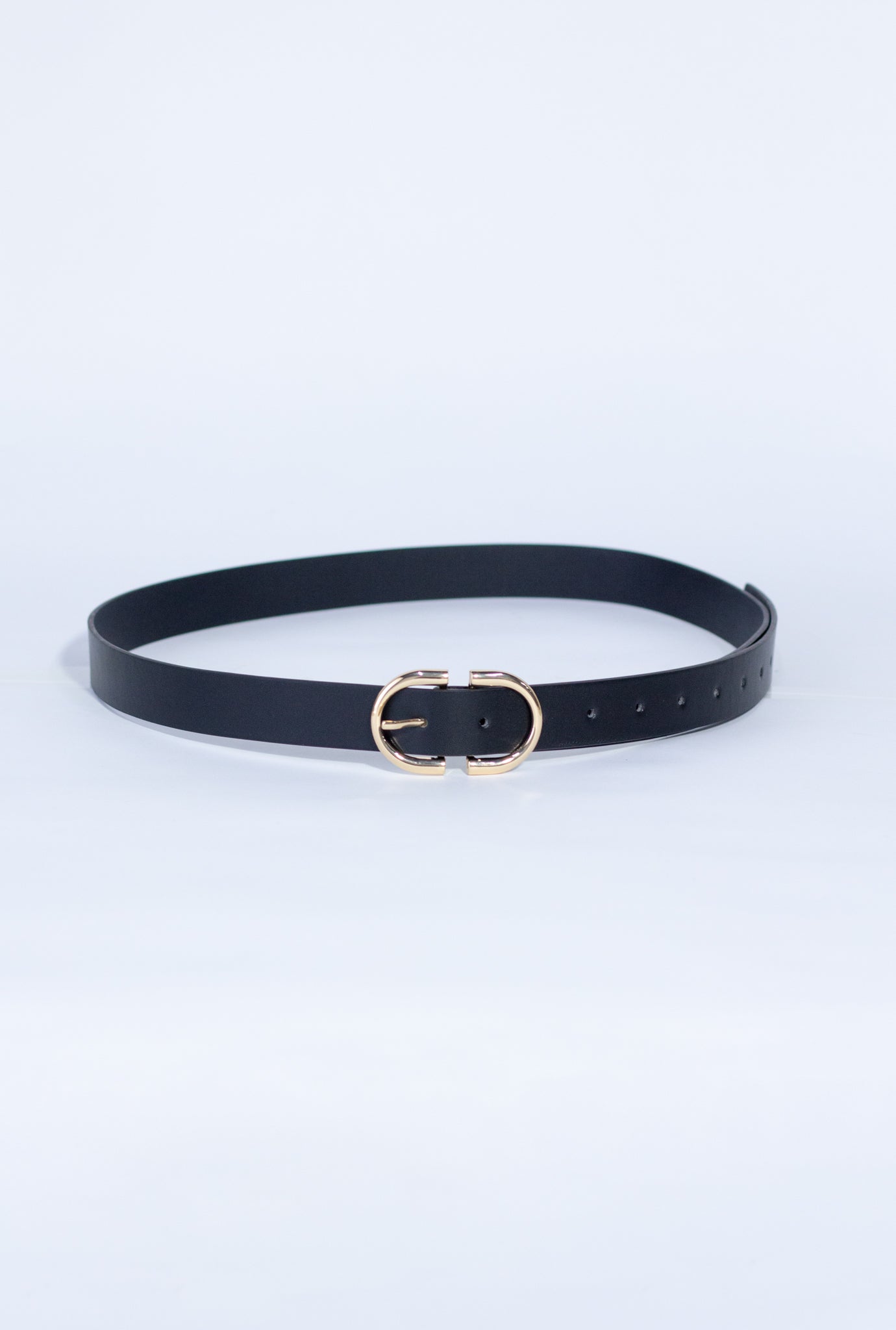 Cinto hebilla doble negro