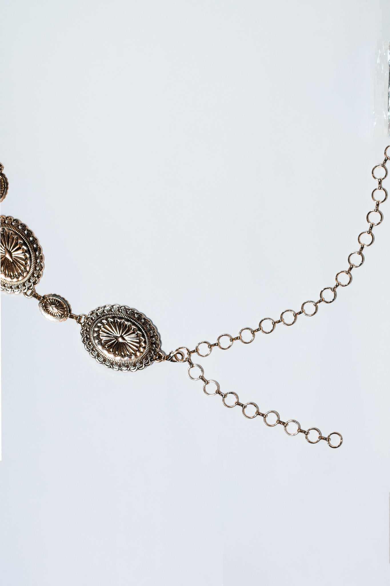 Cinto cadena maxi ovalos dorado