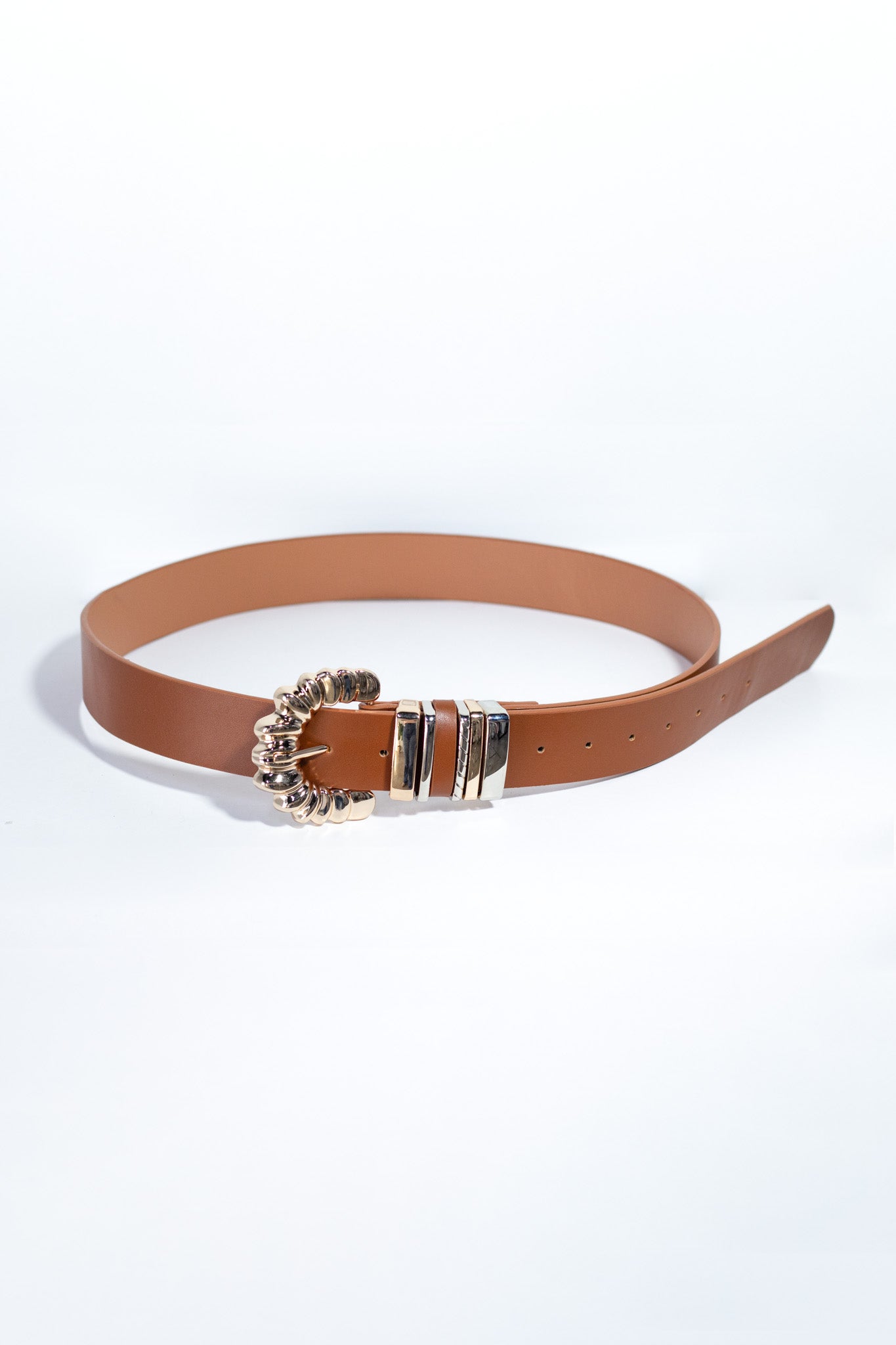 Cinto pantalón hebilla corrugada negra