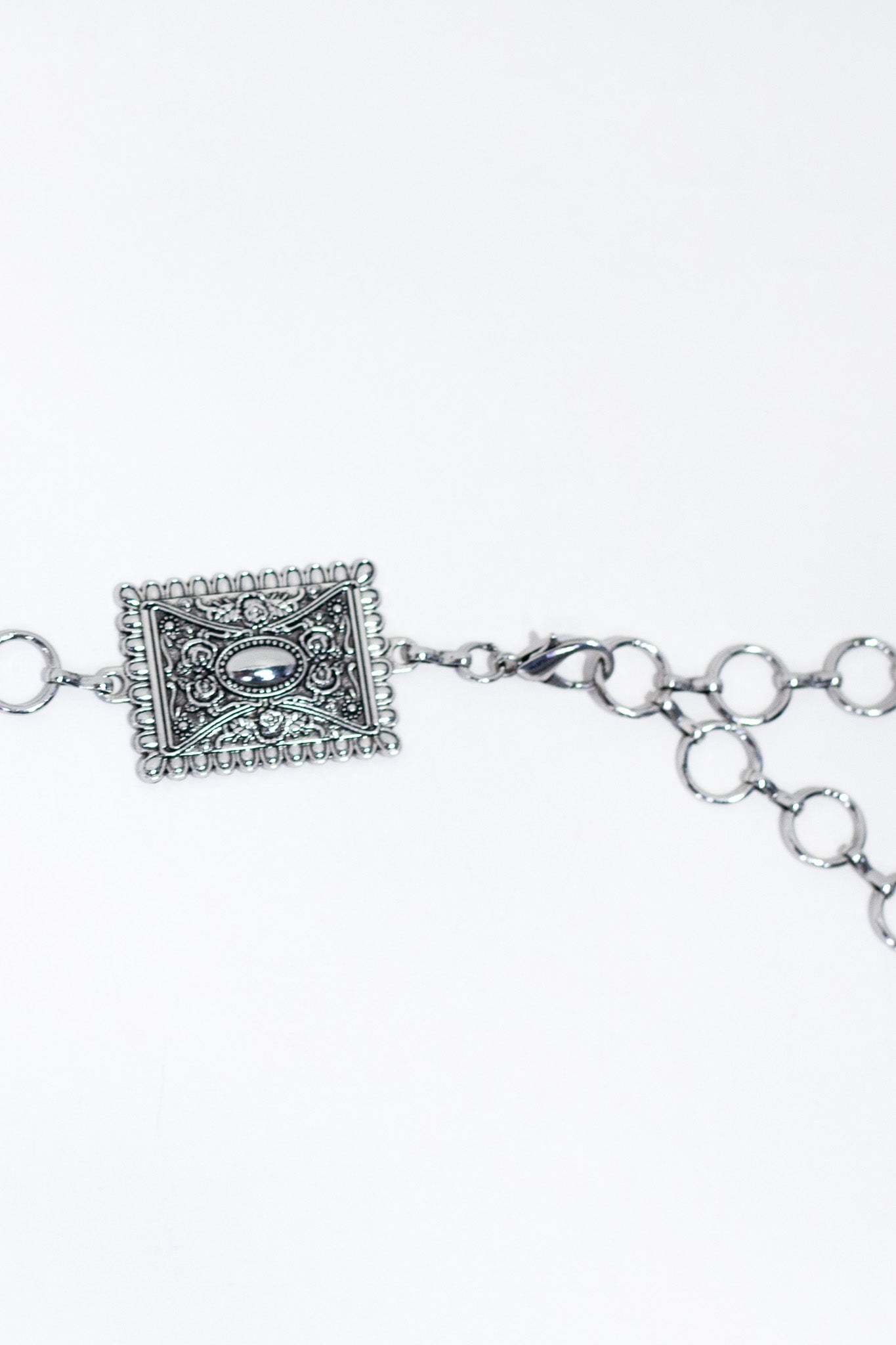 Cinto cadena rectángulos textura