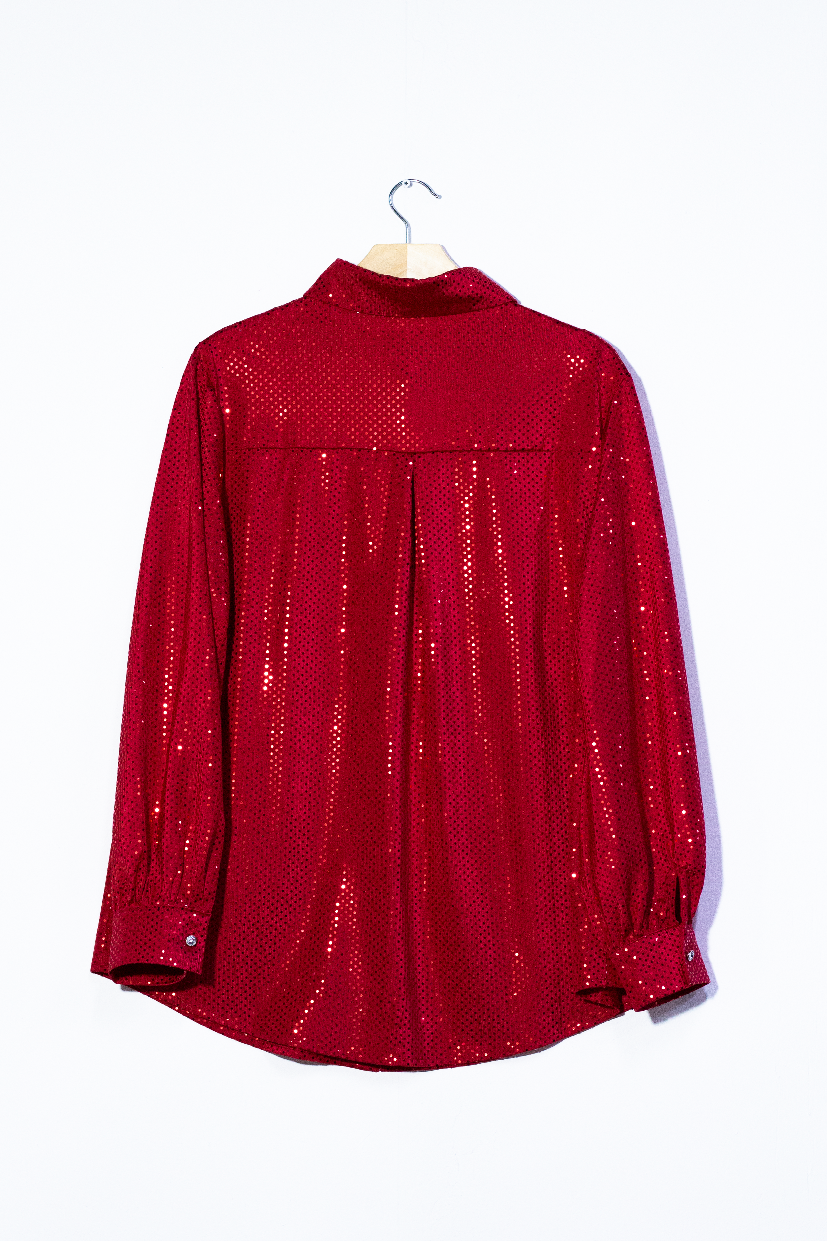 Camisa lentejuela roja