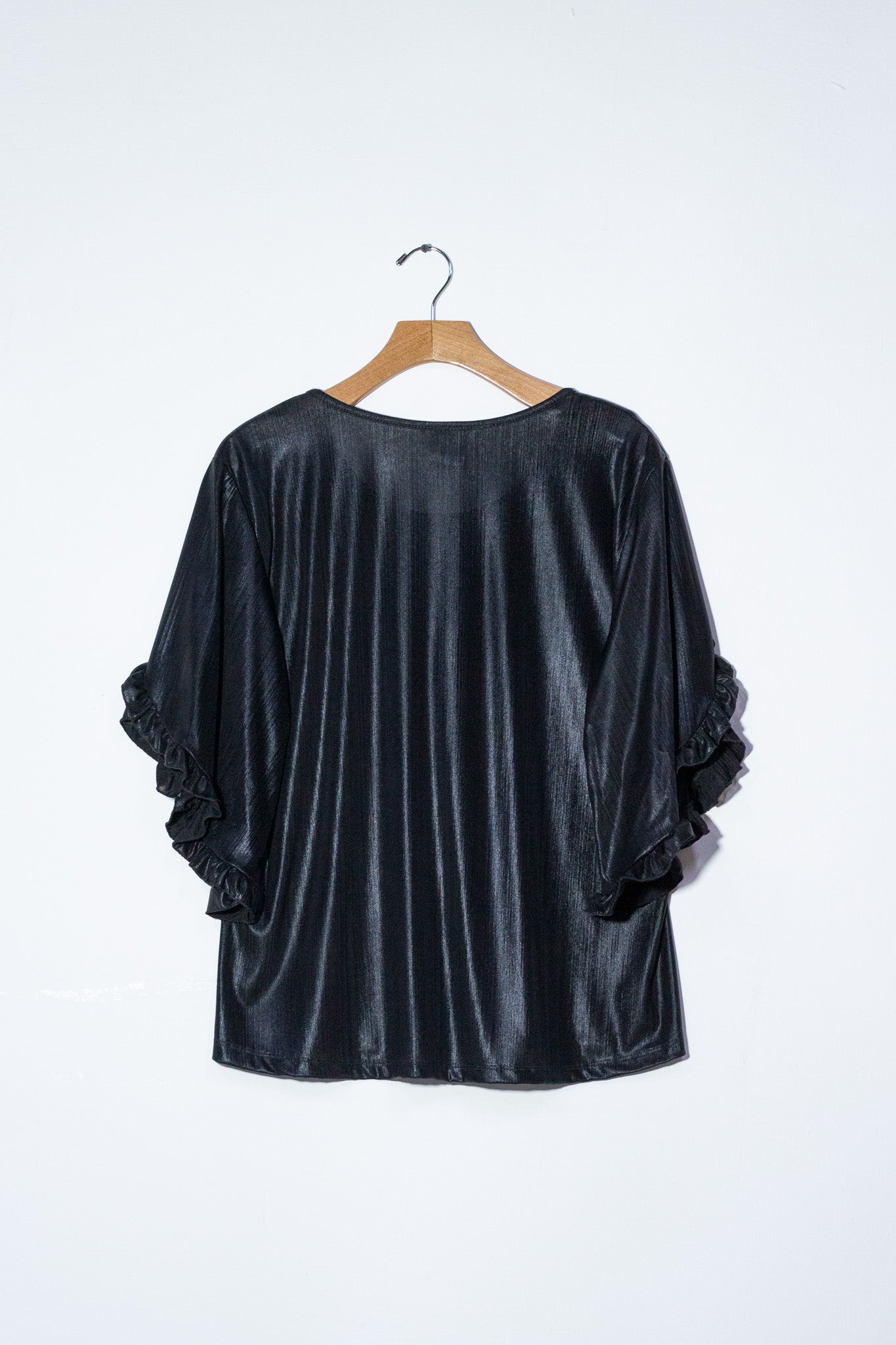 Blusa lisa metalica