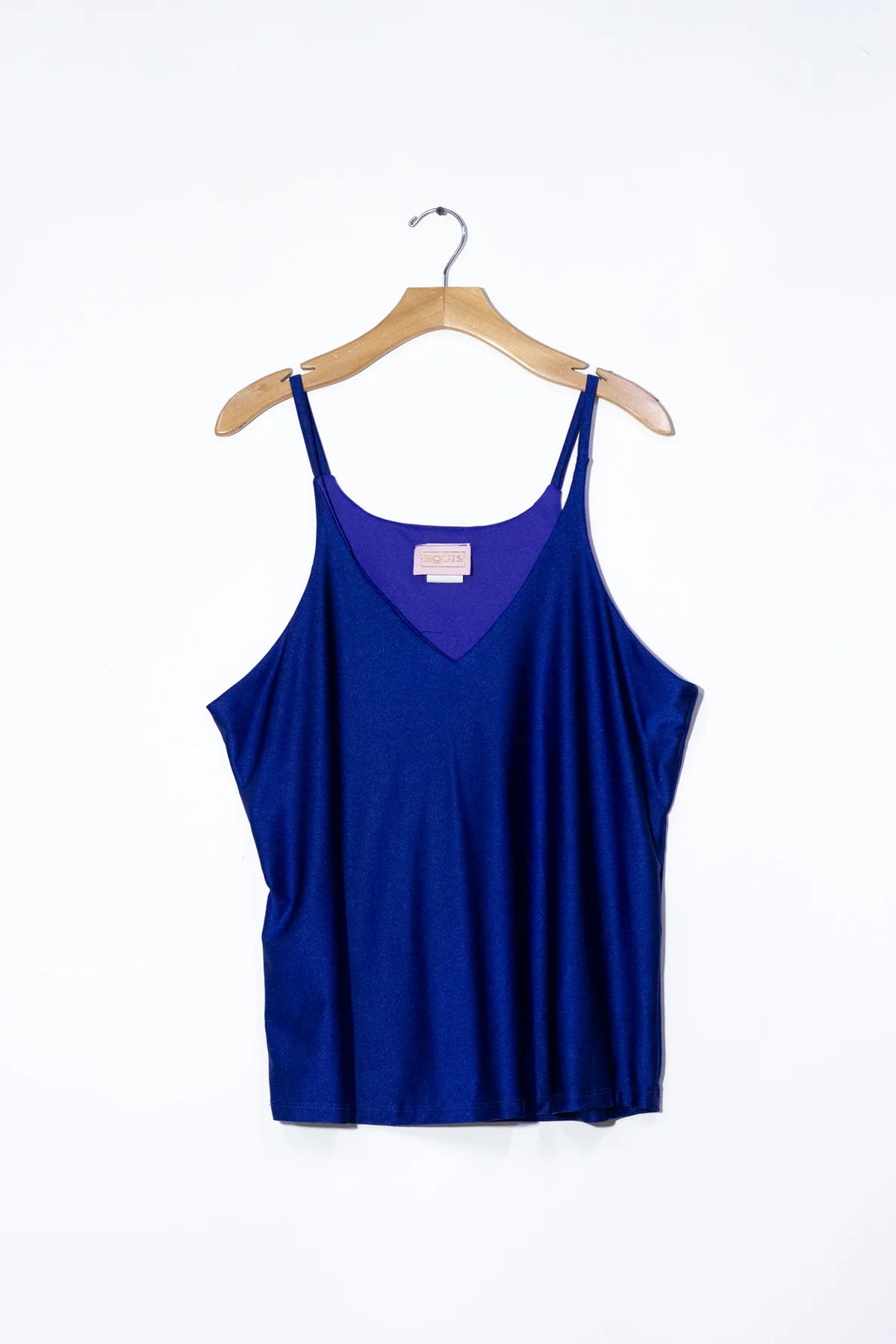 Blusa Curvy Tirantes Satín Azul o Café Brillo Sutil Versátil