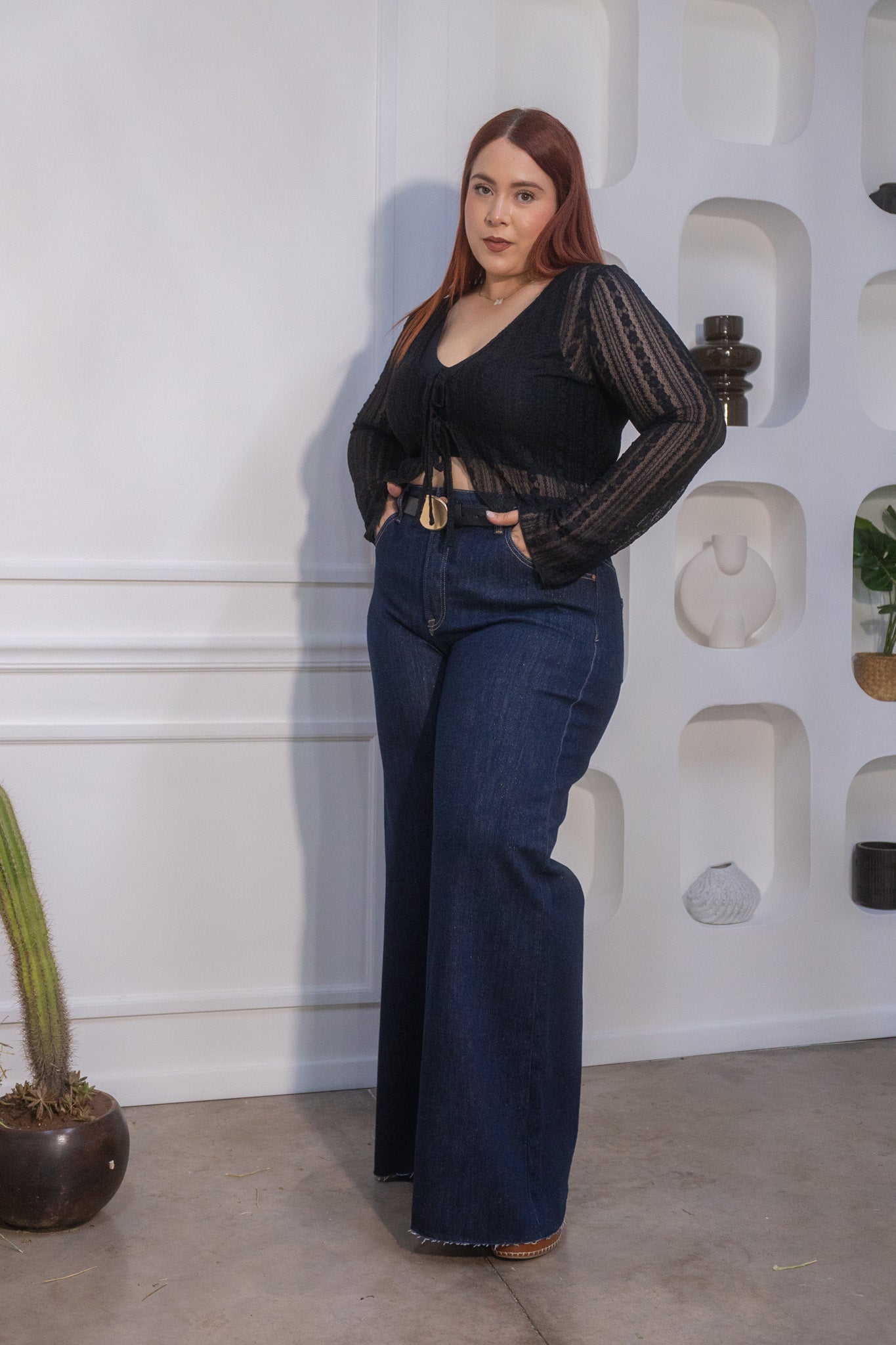 Jeans palazzo gold osc