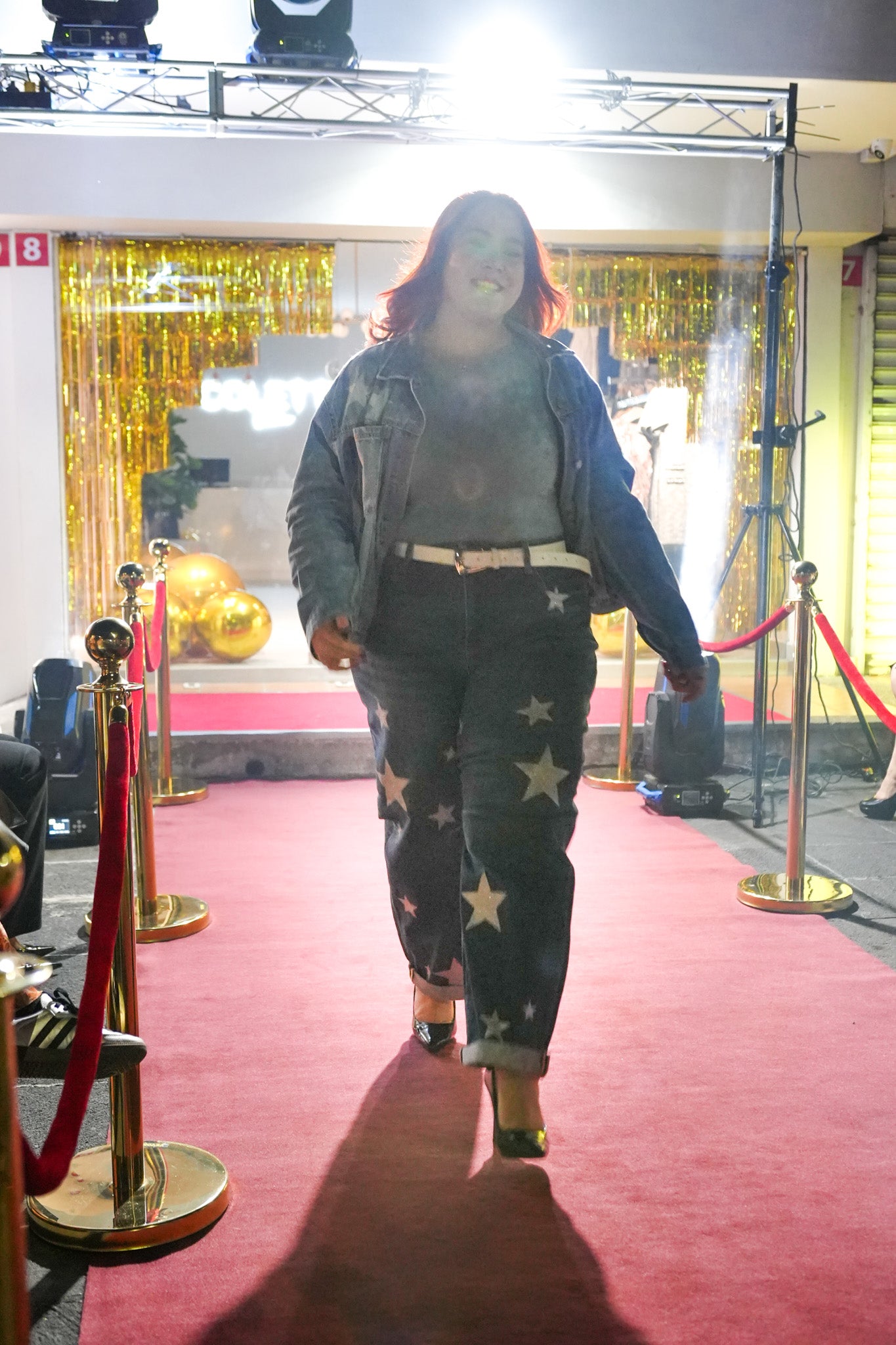 Jeans barrel estrellas osc