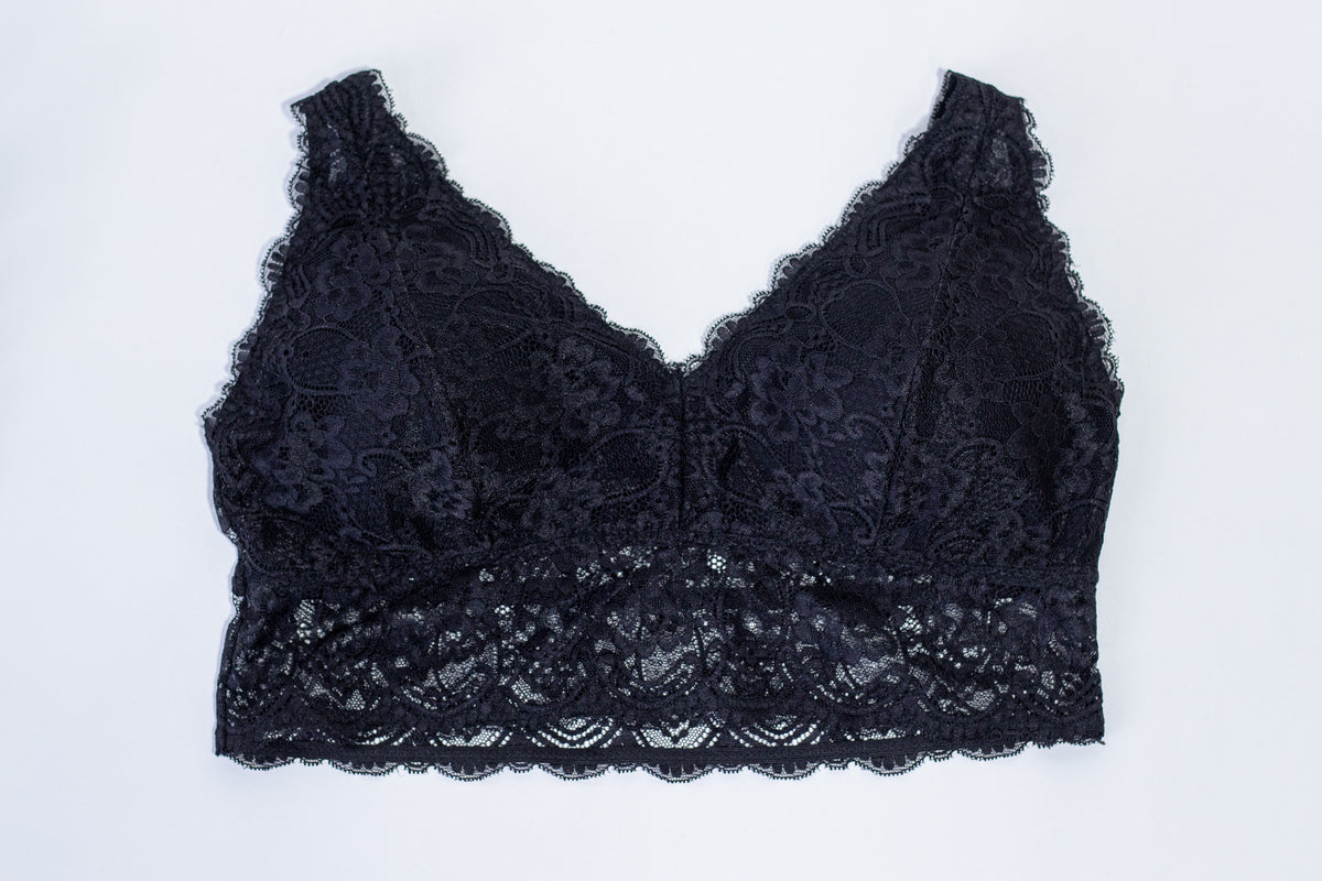 Bralette de lurex con copas main image 1