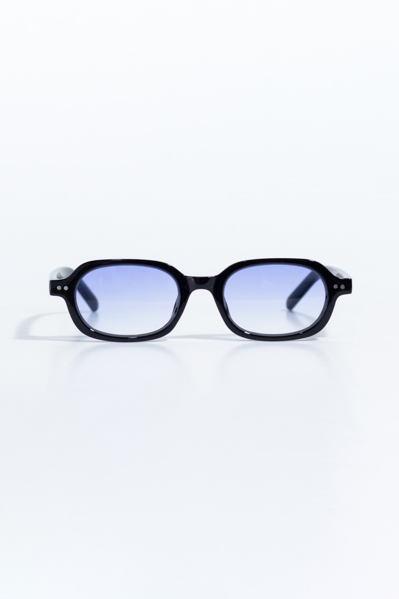 Lentes retro cristal azul