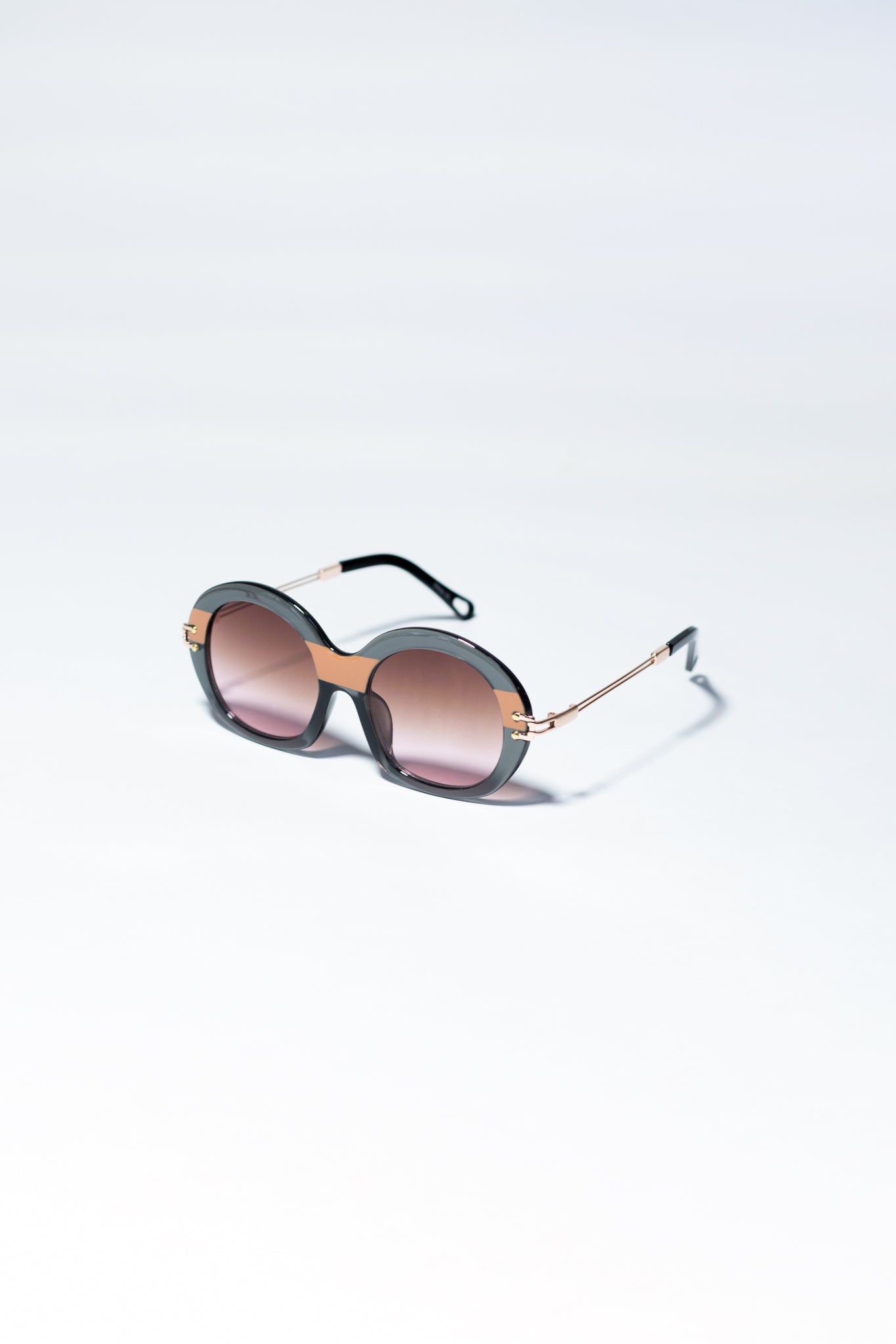 Lentes redondos gris