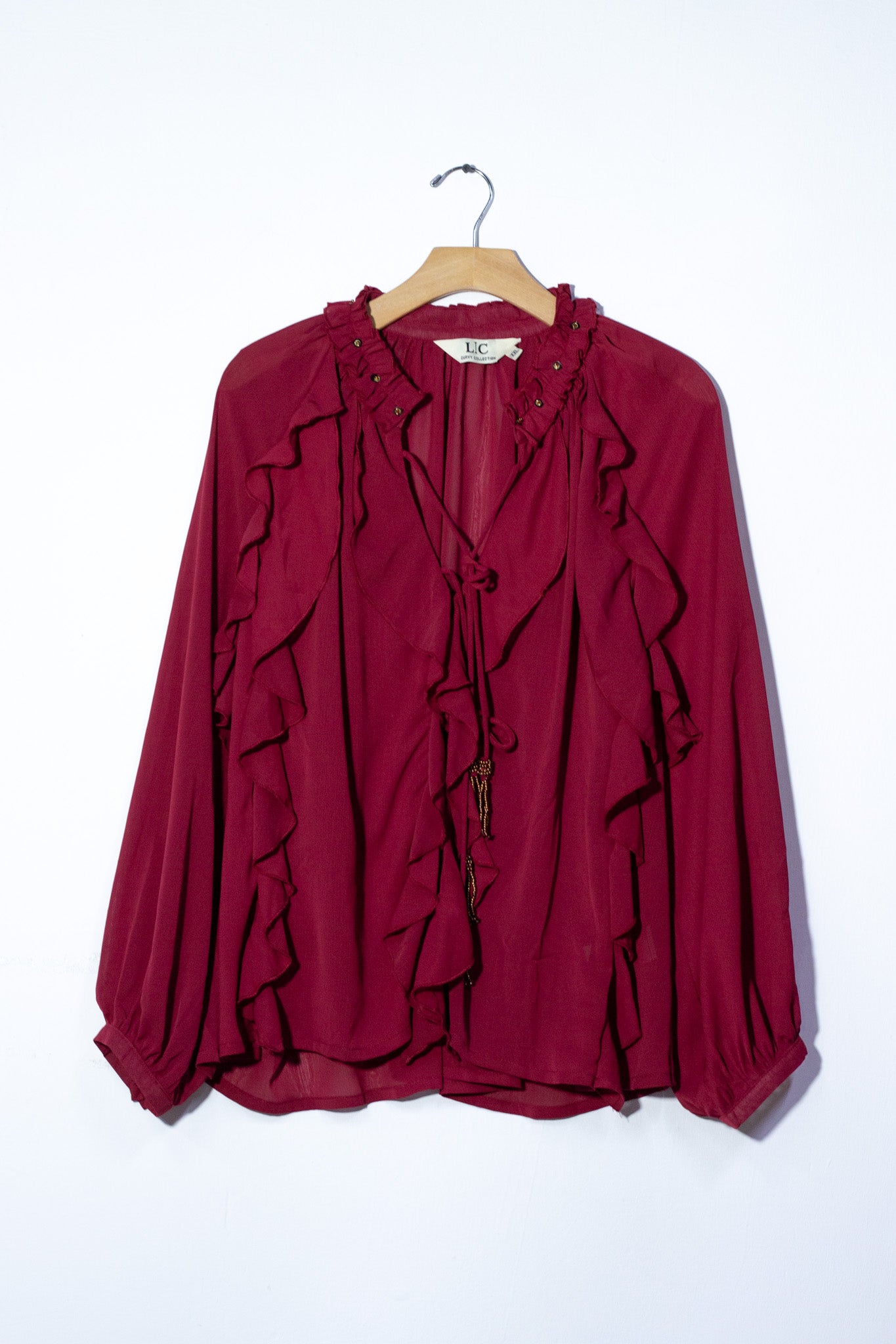 Blusa bohemia tinta