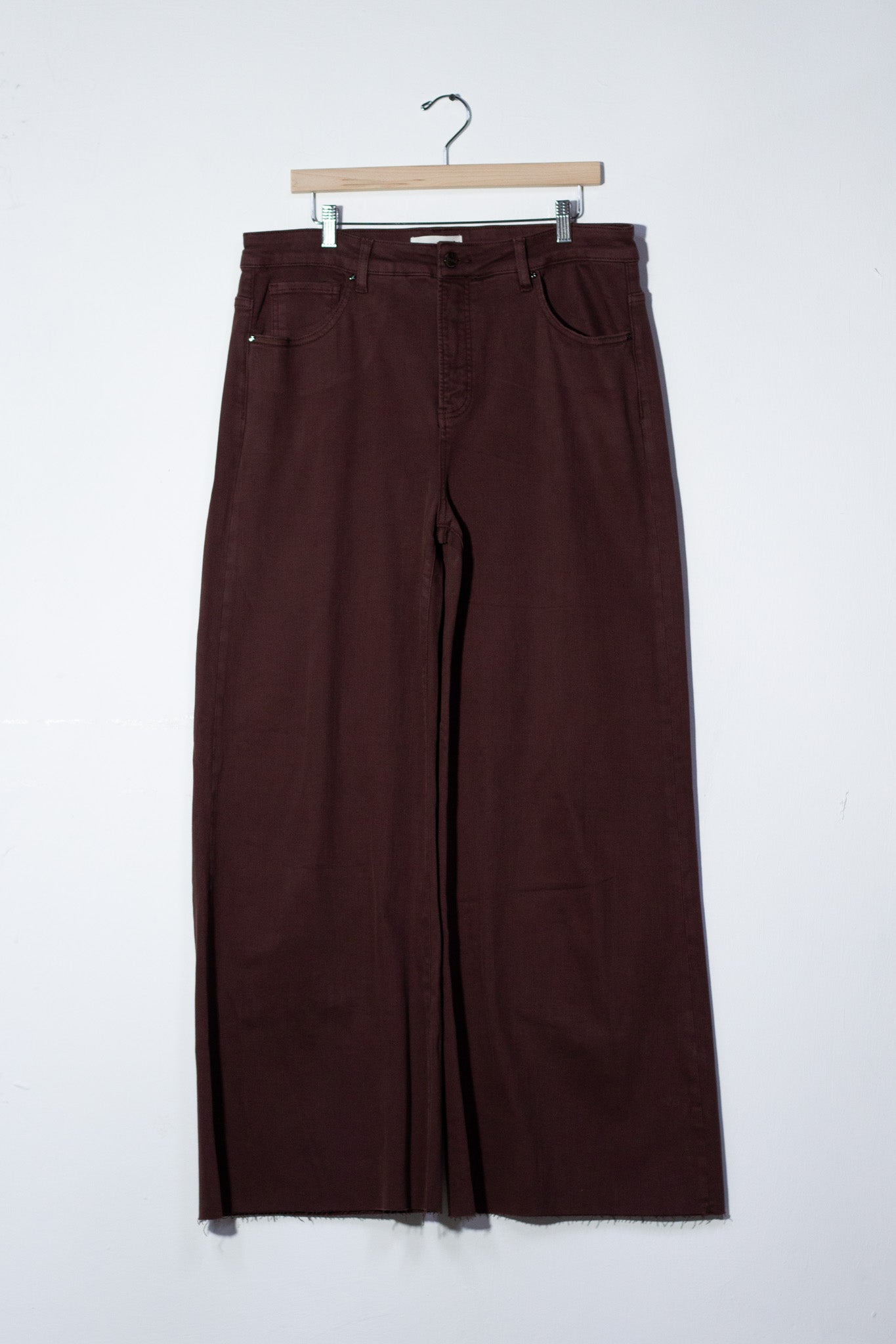 Jeans palazzo liso cafe