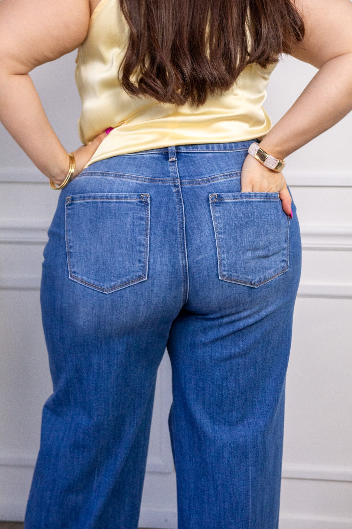 Jeans recto azul medio - 3