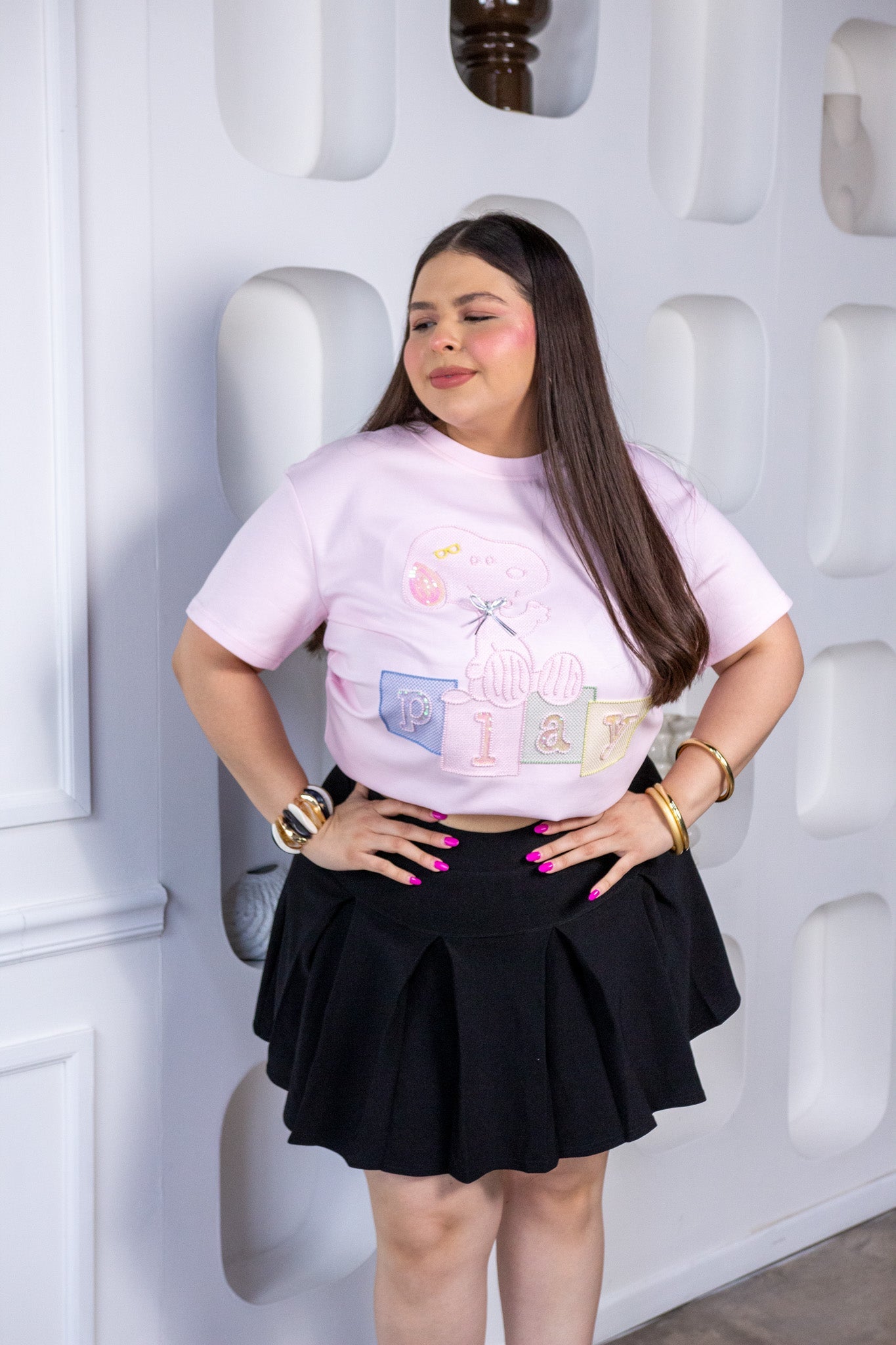 Playera Snoopy Rosa Palo - 3