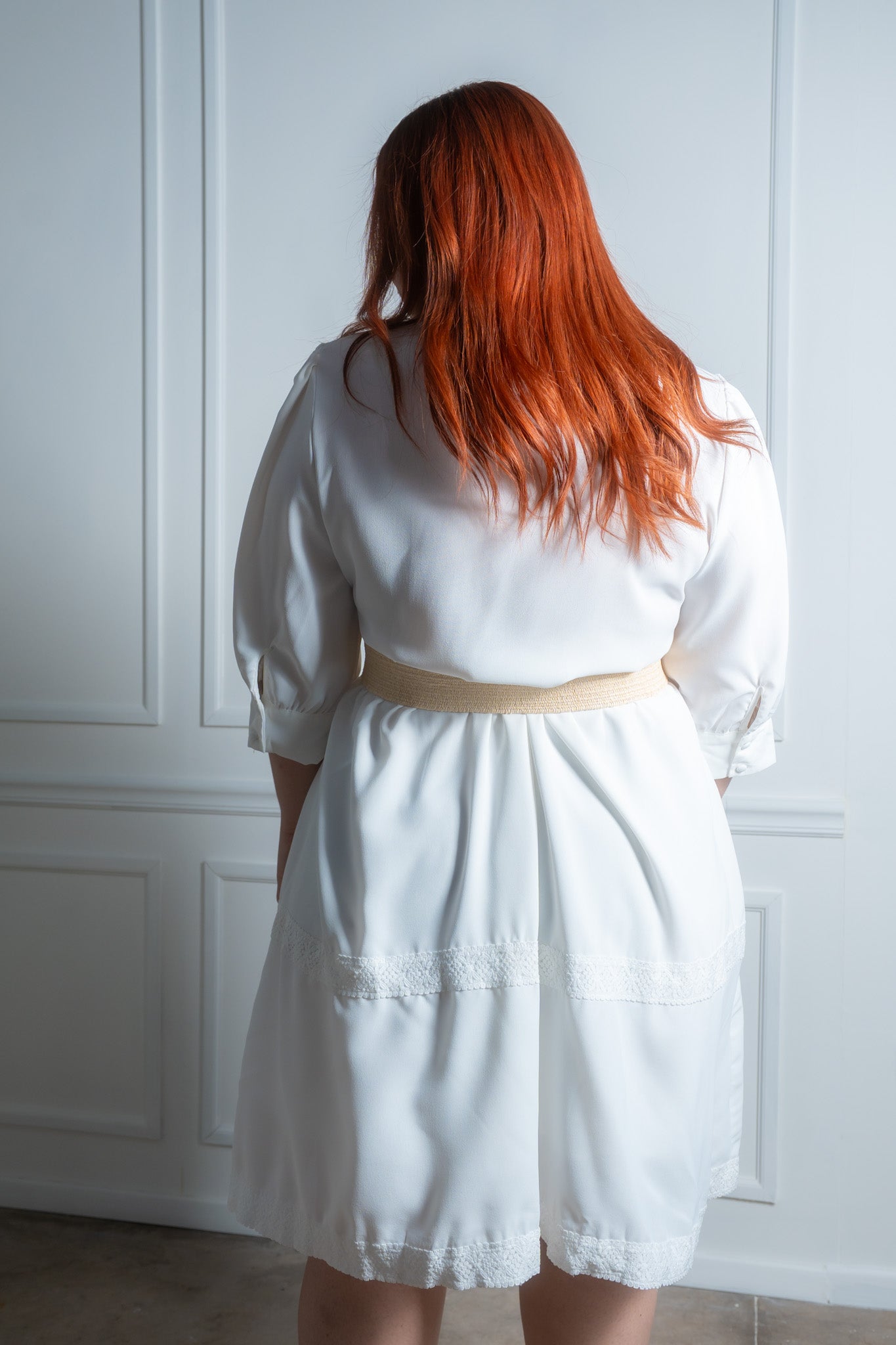 Vestido corto algodón bordado