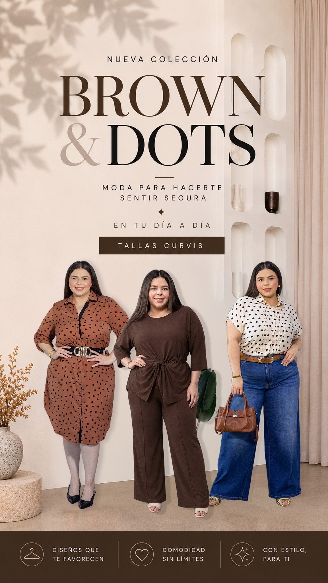 Brown & Dots