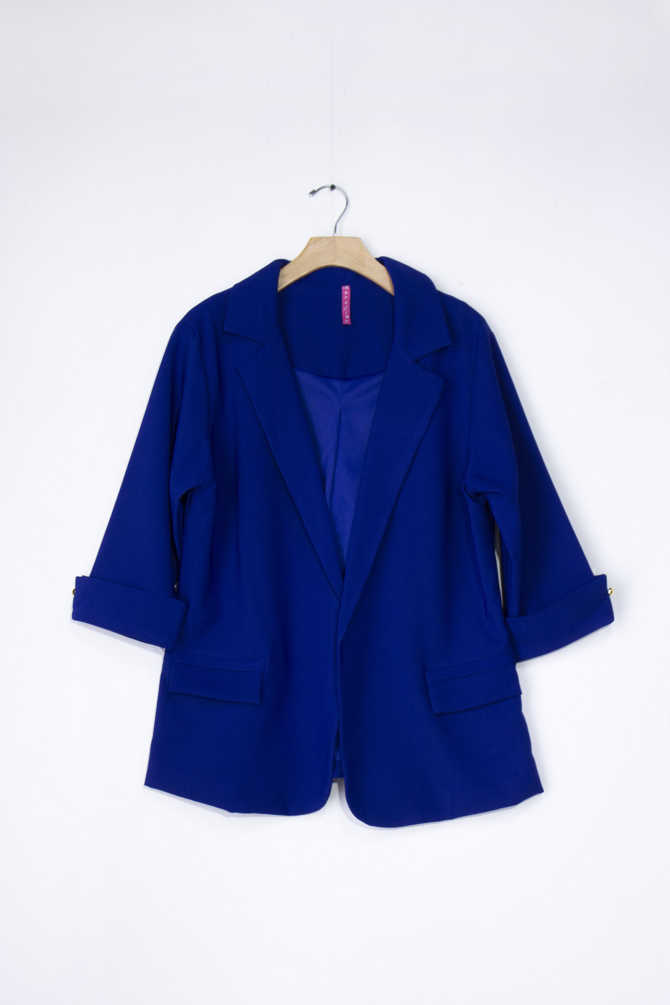 Blazer Curvy Elegante Oficina Forro Stretch Fit Relajado