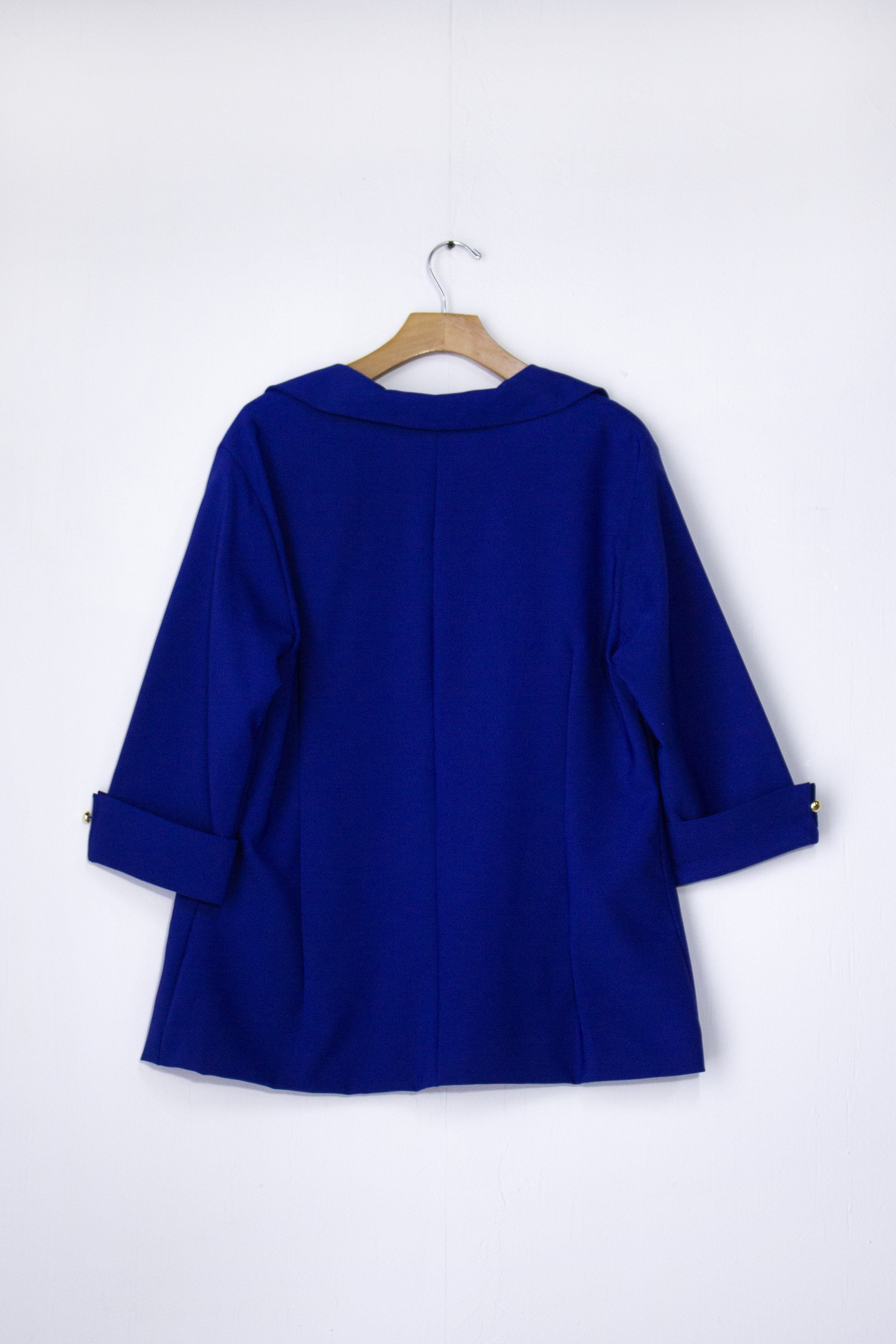 Blazer Curvy Elegante Oficina Forro Stretch Fit Relajado