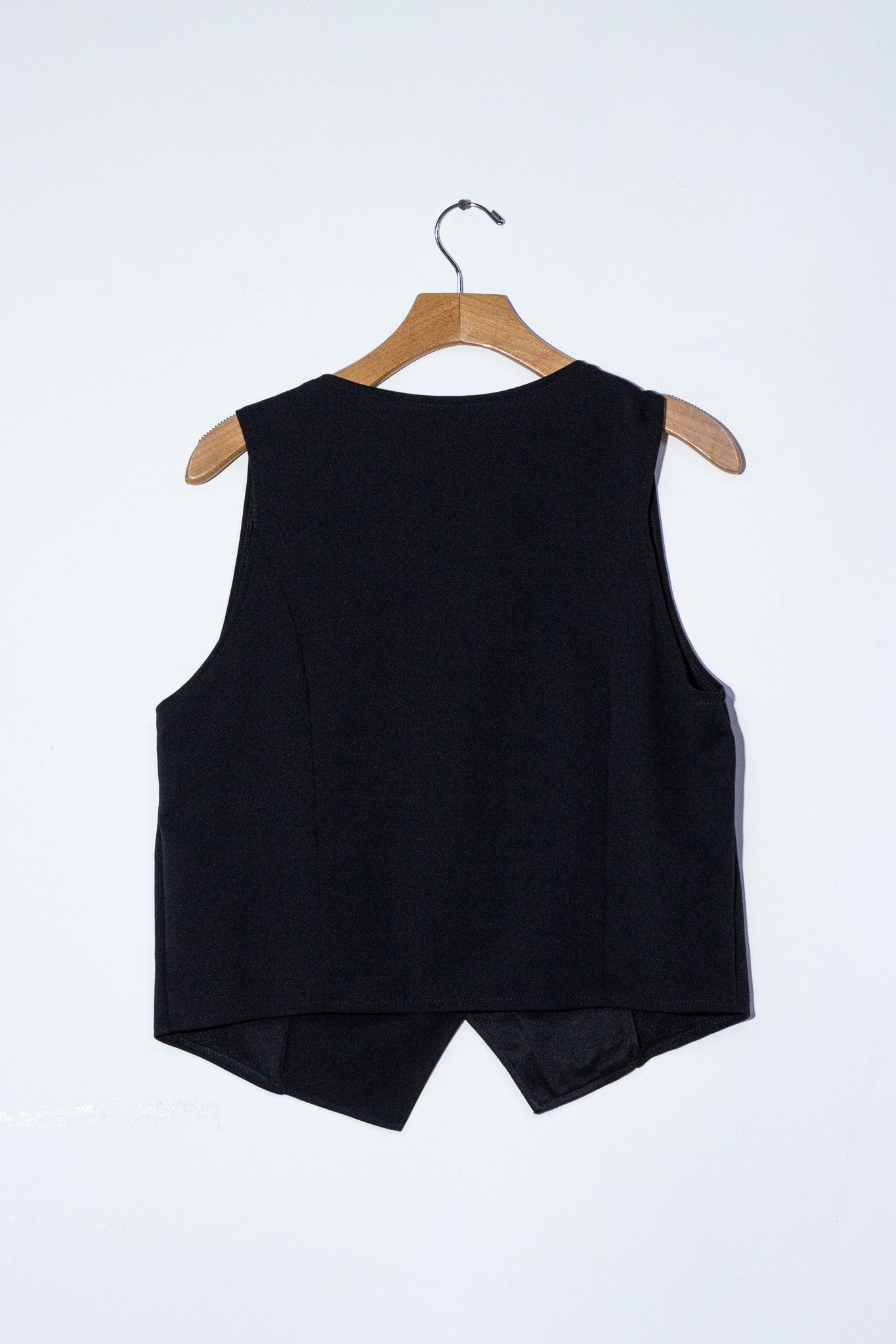 Chaleco de vestir liso negro