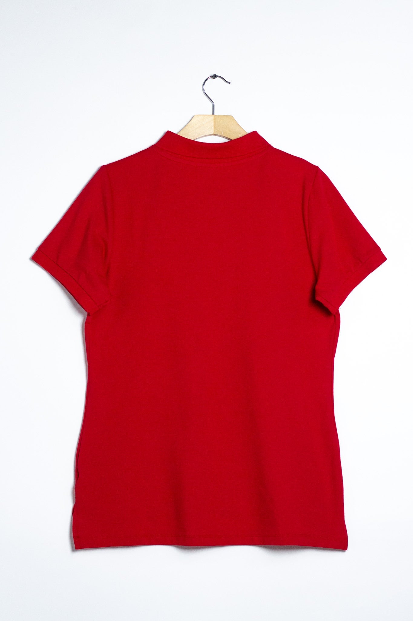 Blusa Curvy Tipo Polo Básica Roja - detalle