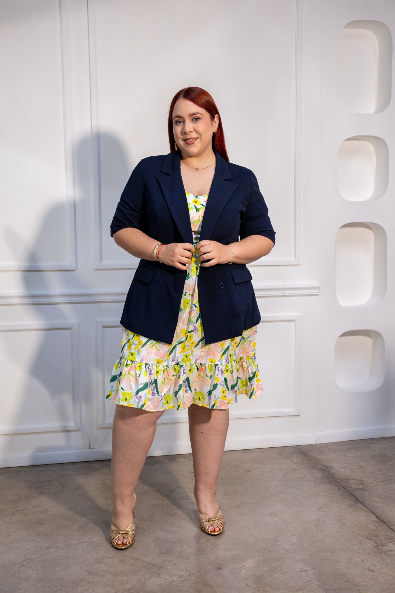 Vestido Estampado con Resorte Curvy Lima