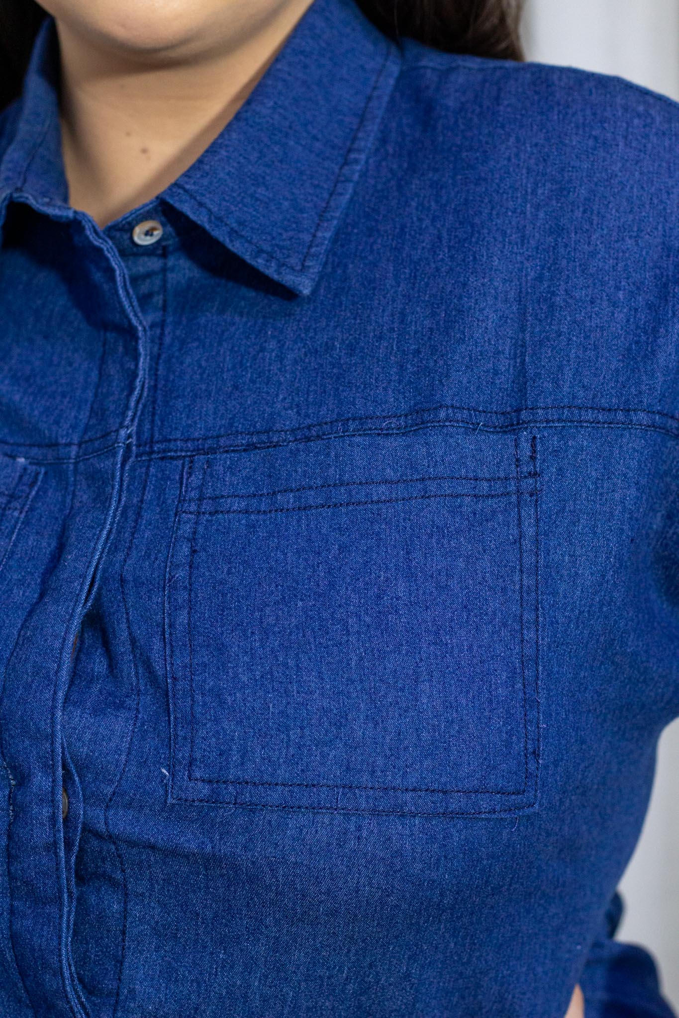 Vestido Camisero Denim Curvy Oscuro