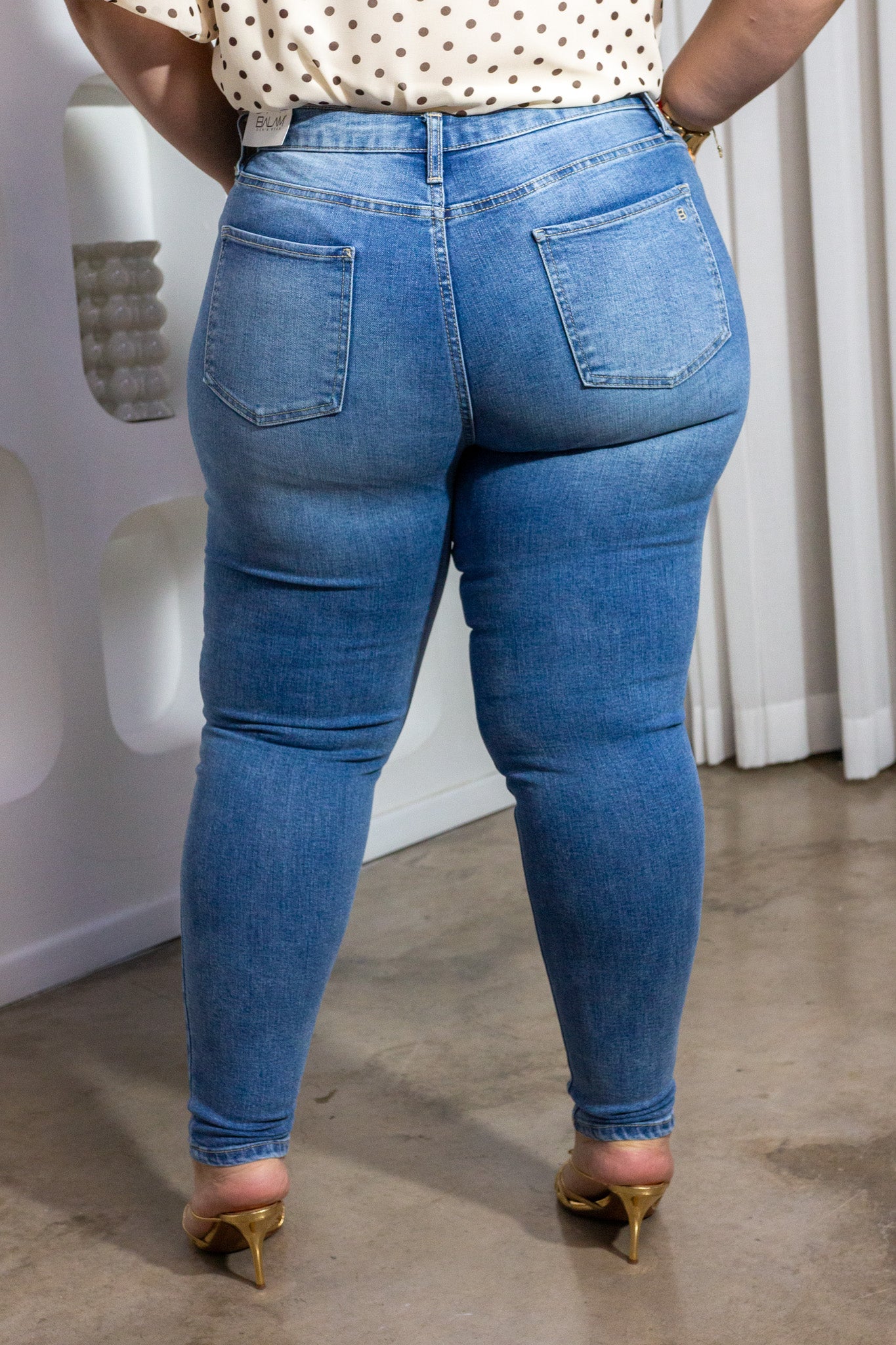 Jeans Curvy Skinny Basico Claro