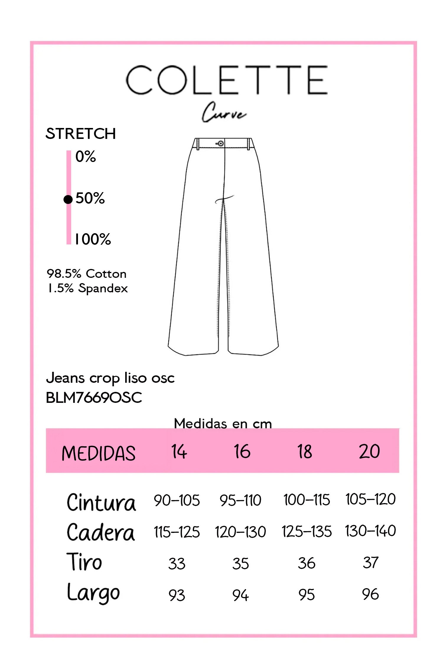Tabla de medidas
