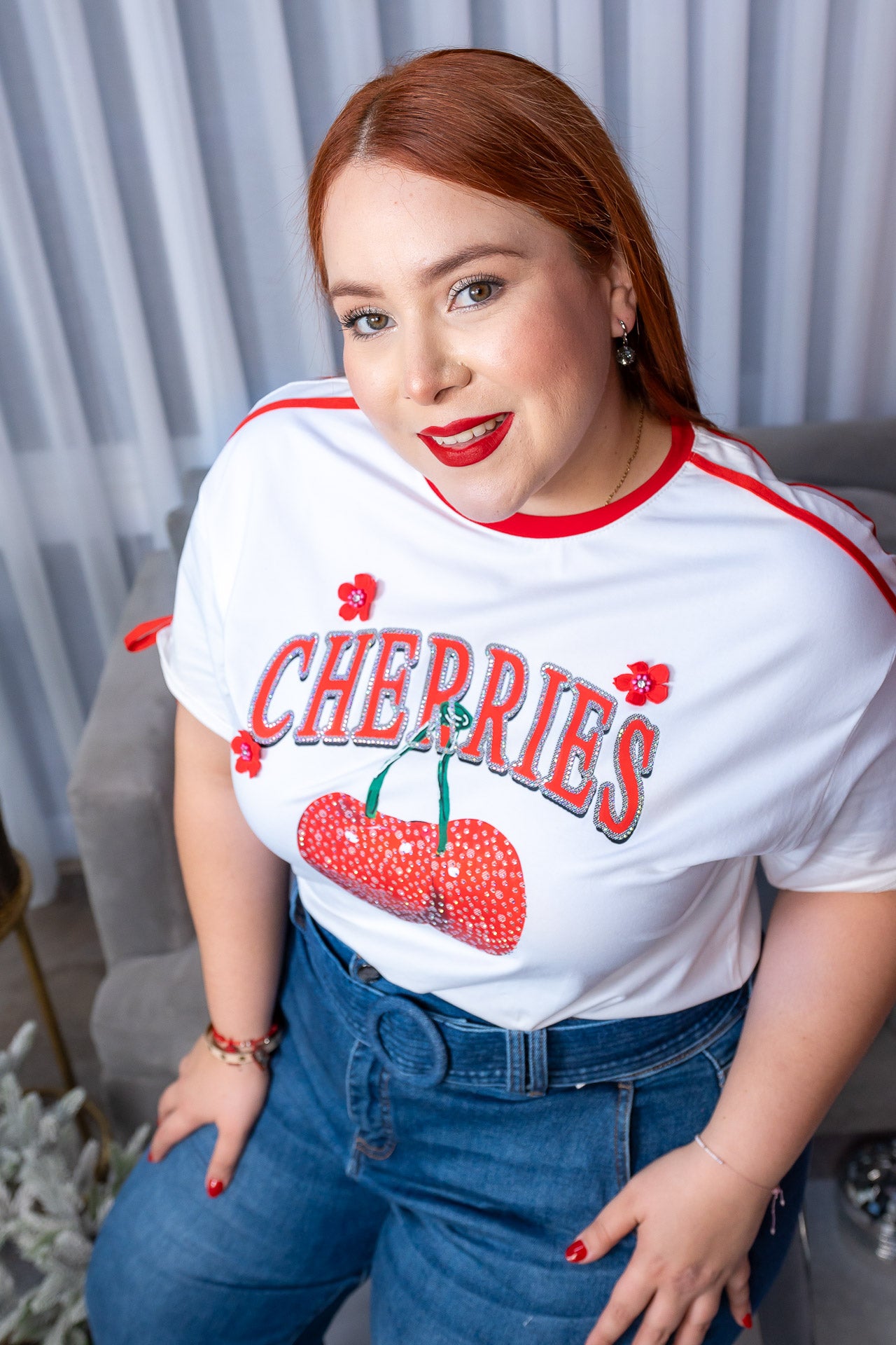 Blusa Cherries Curve