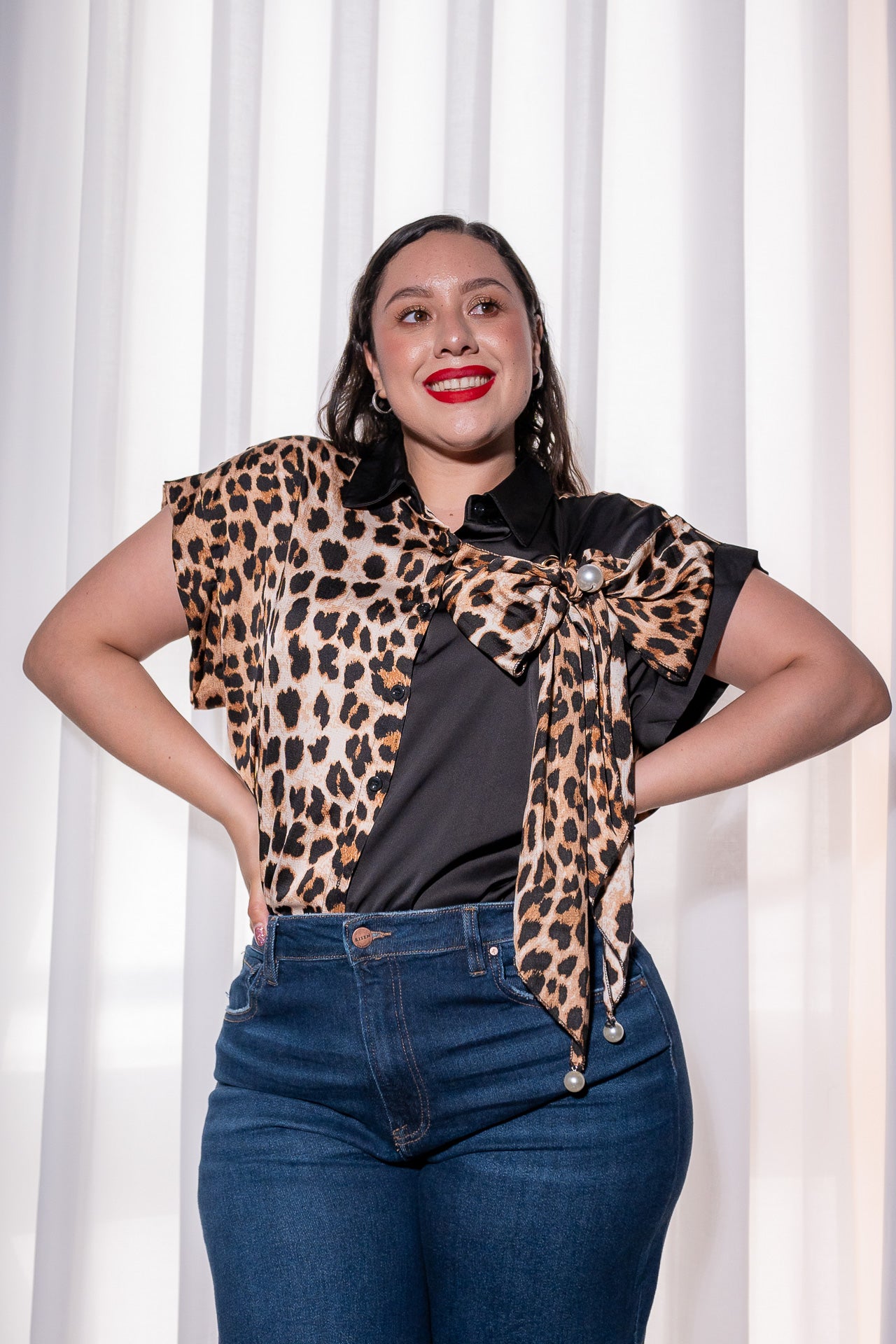 Blusa Estampado de Leopardo