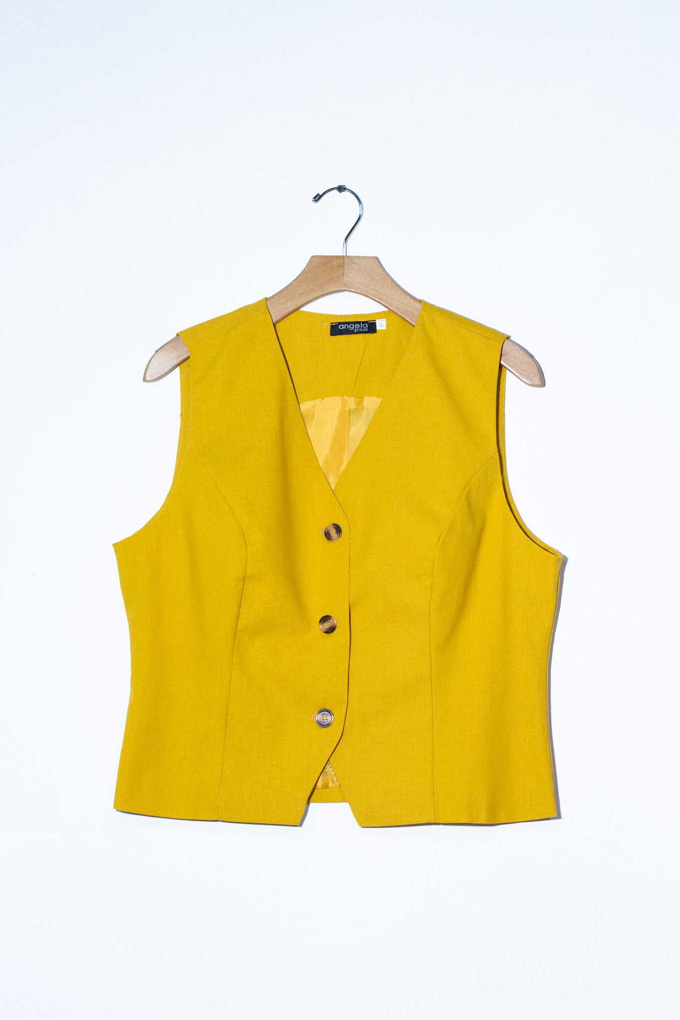 Set pantalon y chaleco lino liso