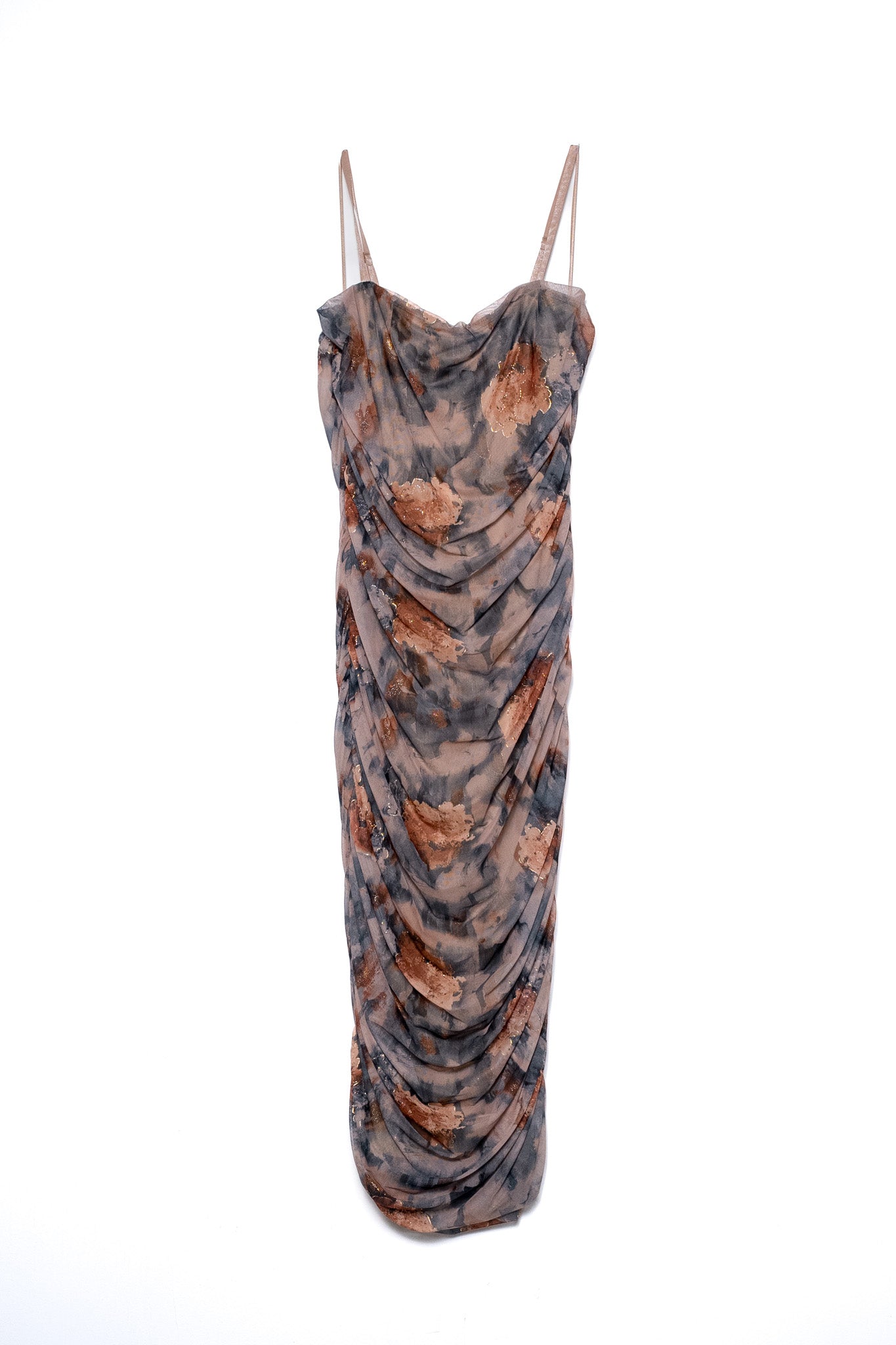 Vestido largo mesh otoño