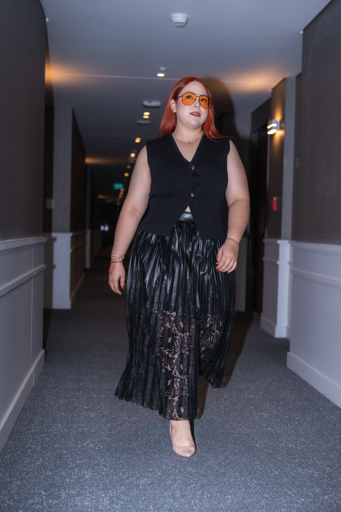 Chaleco de punto neg