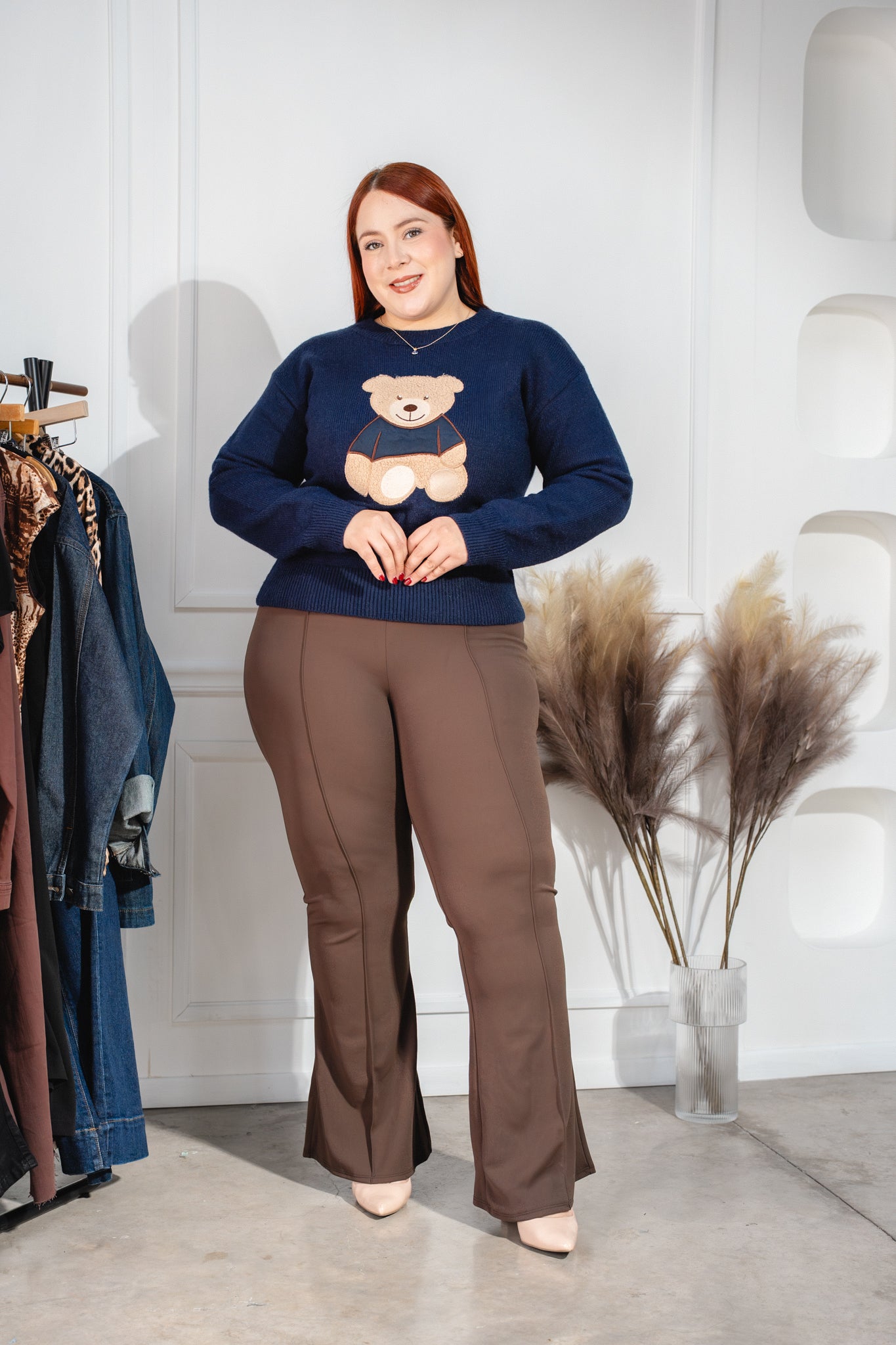 Sueter oso azul marino