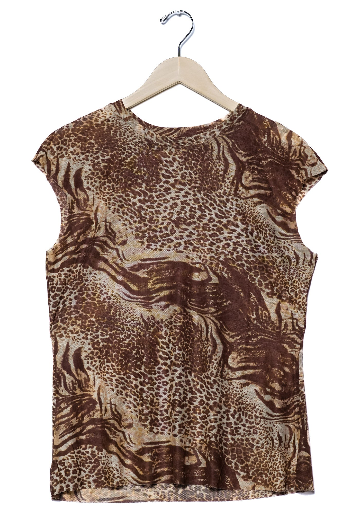 Blusa mersh print cafe