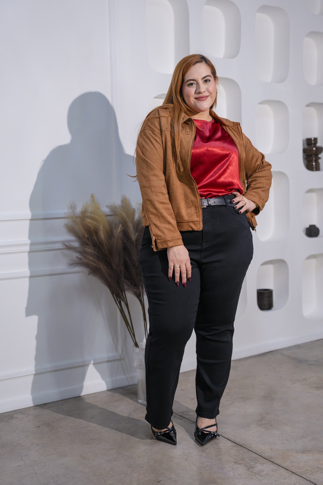 Jeans campana liso neg