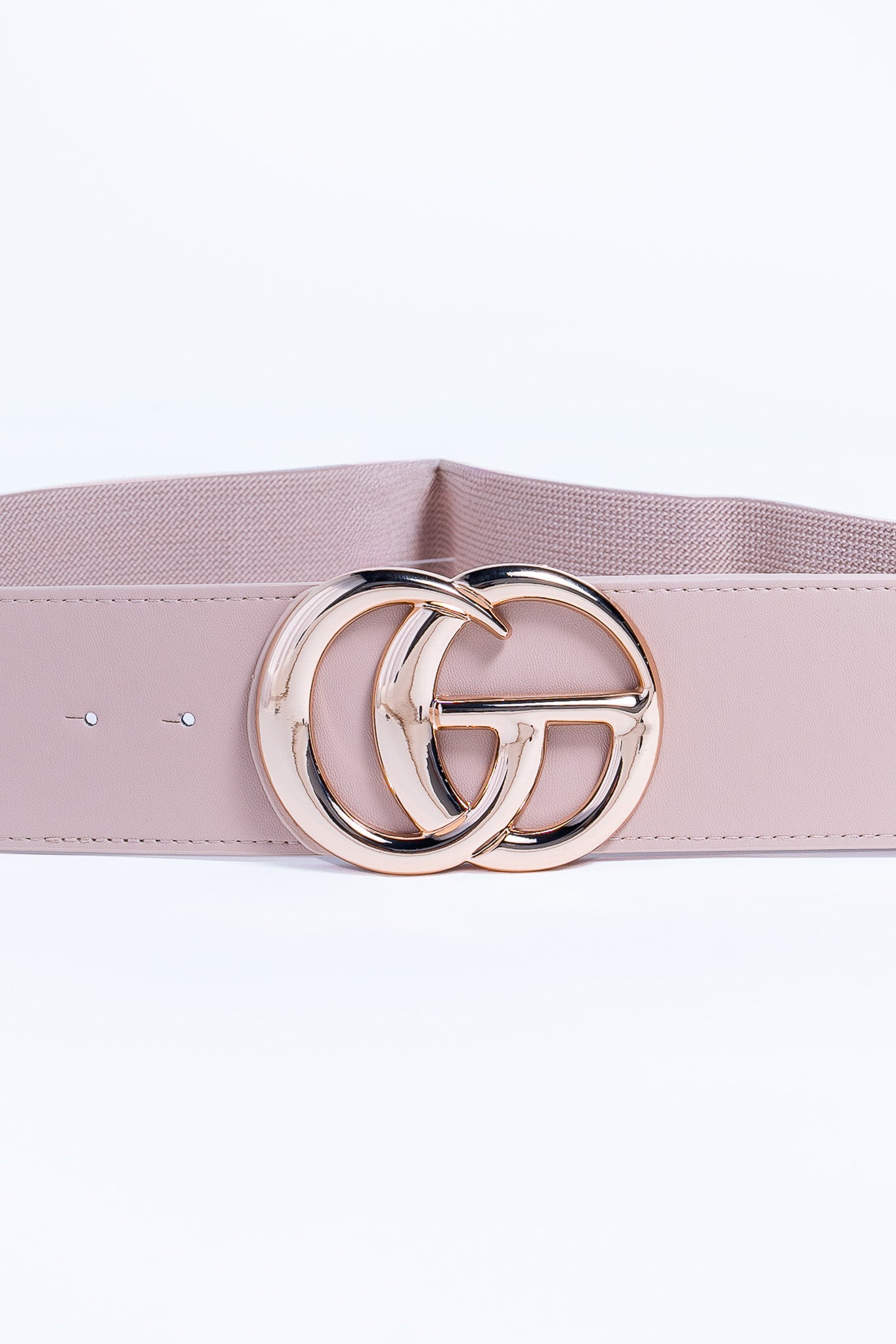 Cinto Curvy Grueso Nude GG Hebilla Dorada Define Cintura
