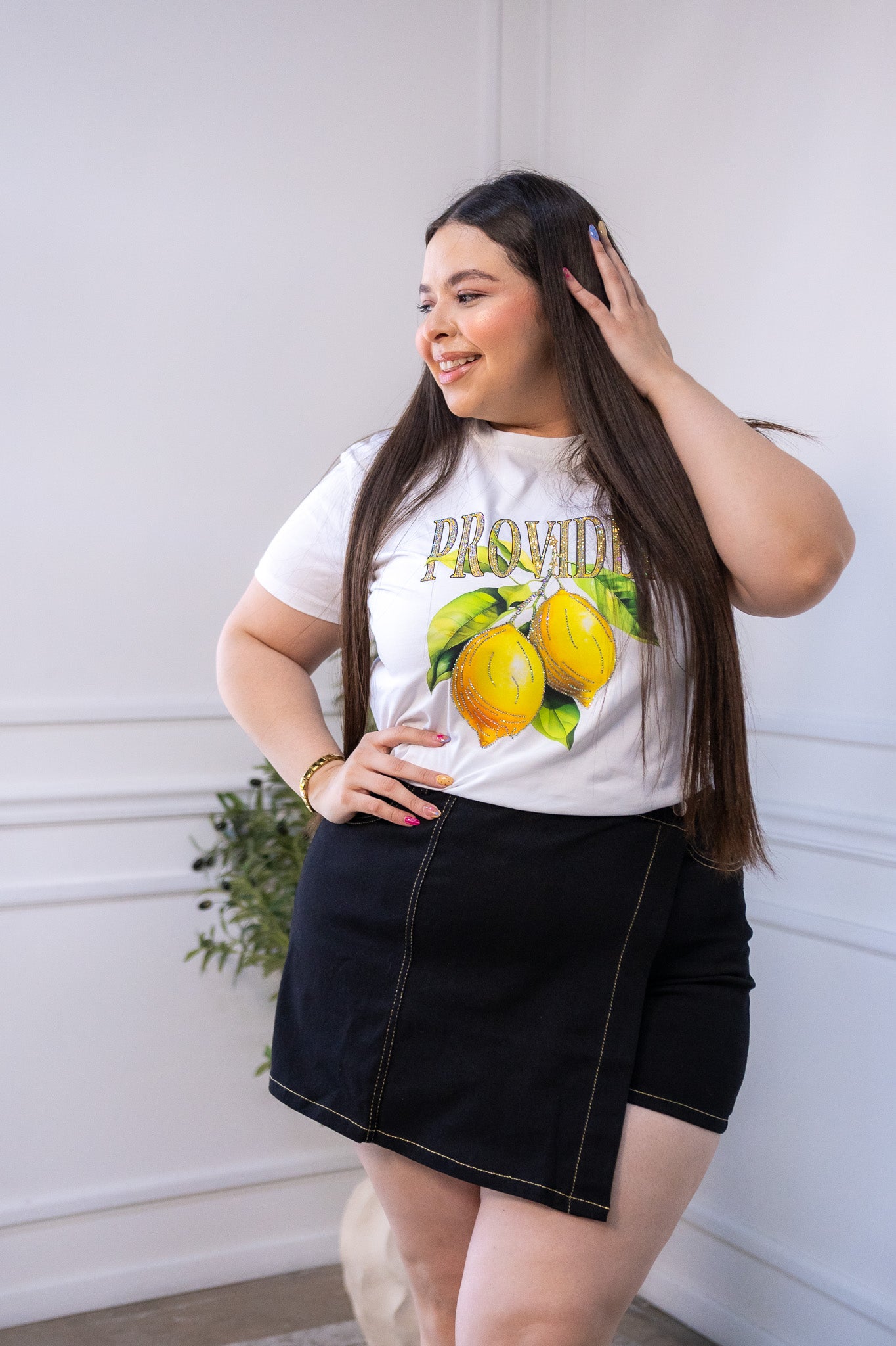 Short falda denim neg