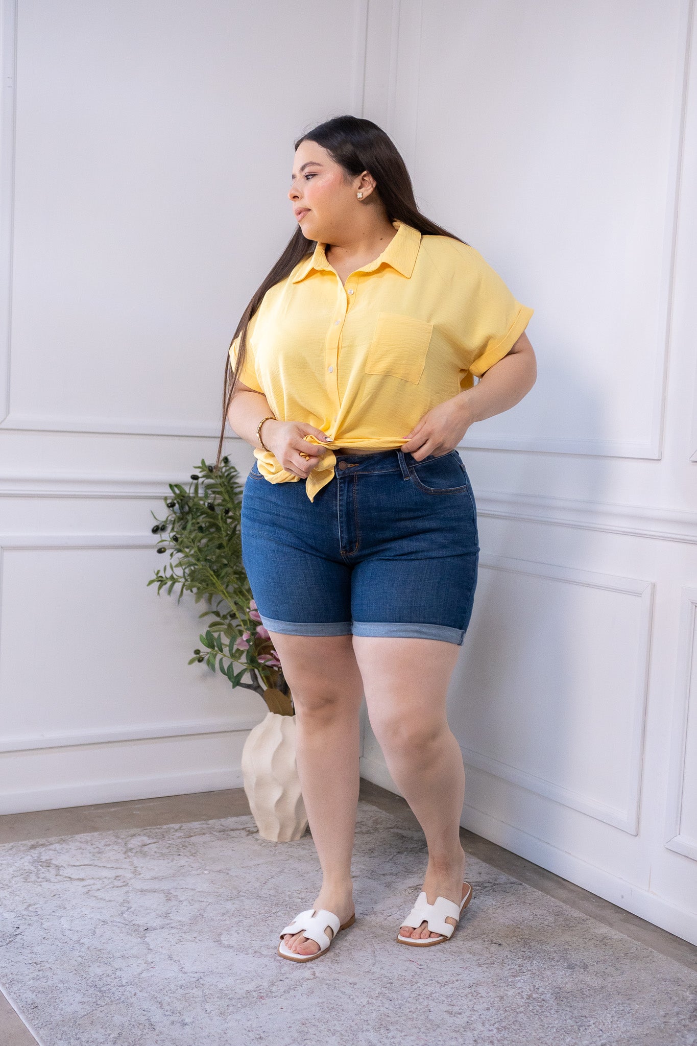 Short liso c/dobles osc