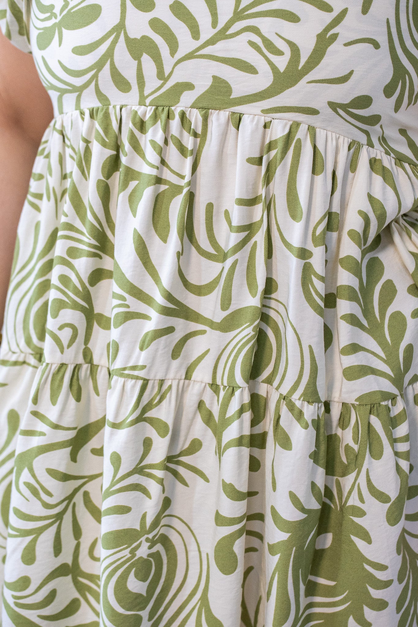 Vestido estampado de manga corta, casual para el verano. Fresco y ligero.