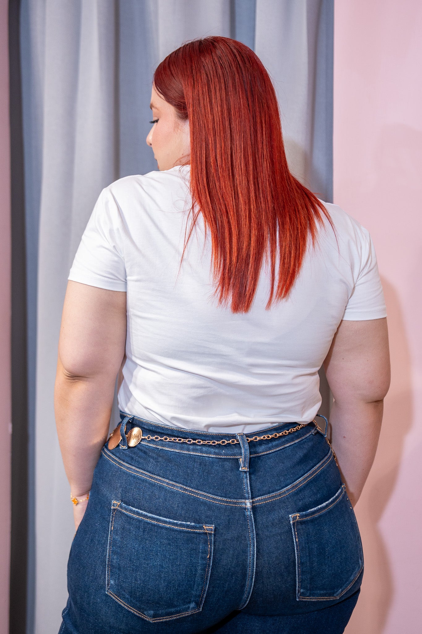 Playera La Dolce Vita Blanca Plus Size para Mujer