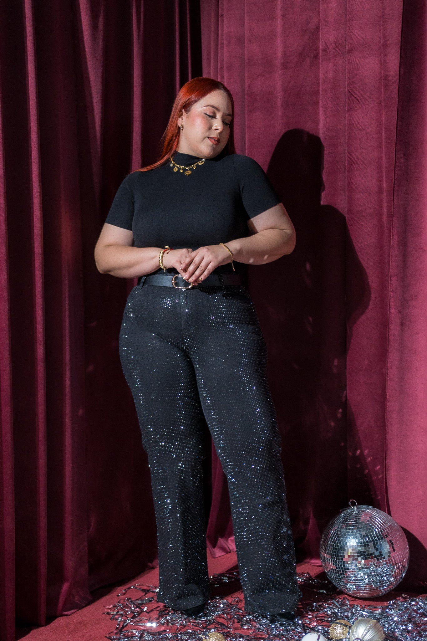 Blusa punto canalada neg