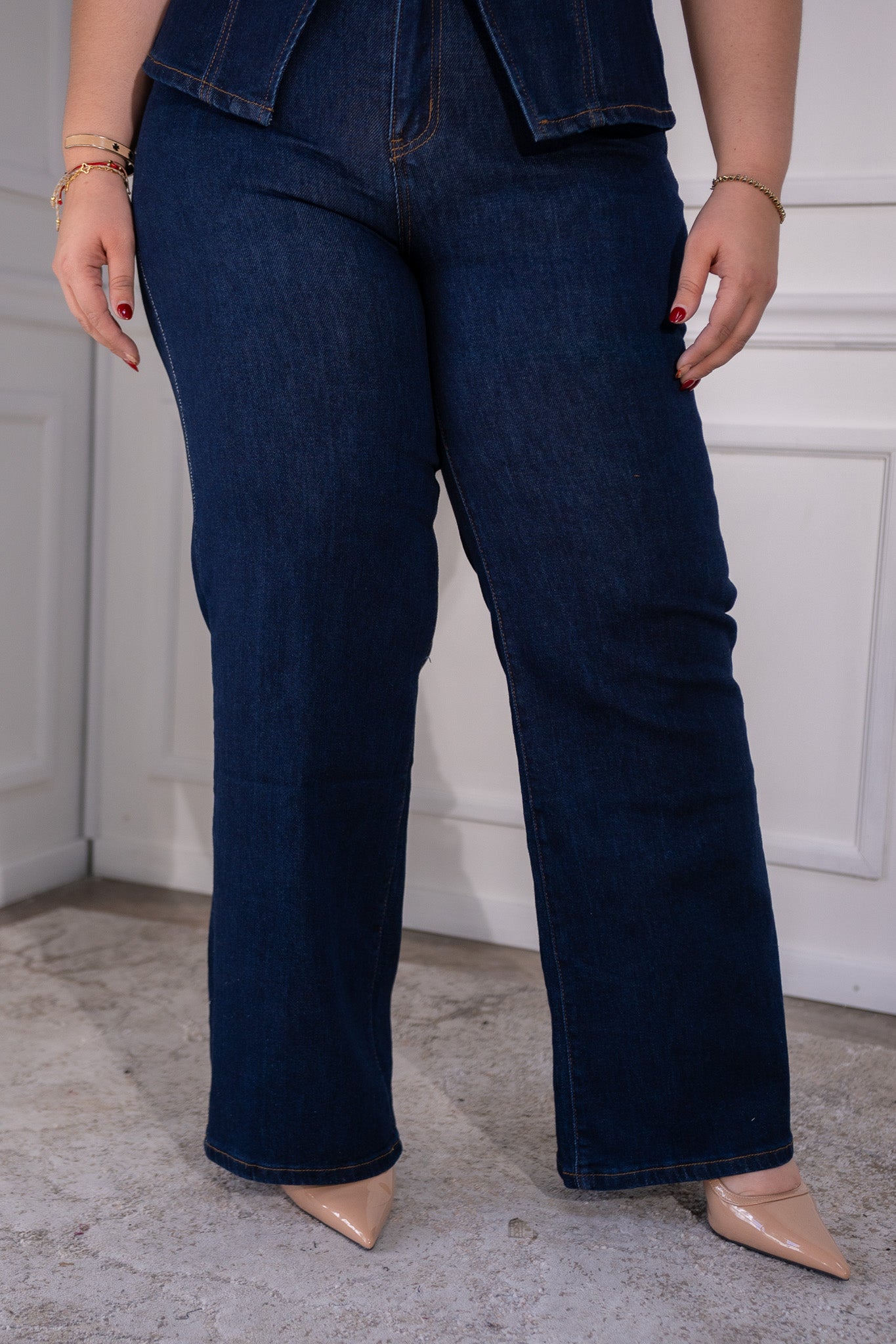 set pant c/chaleco denim