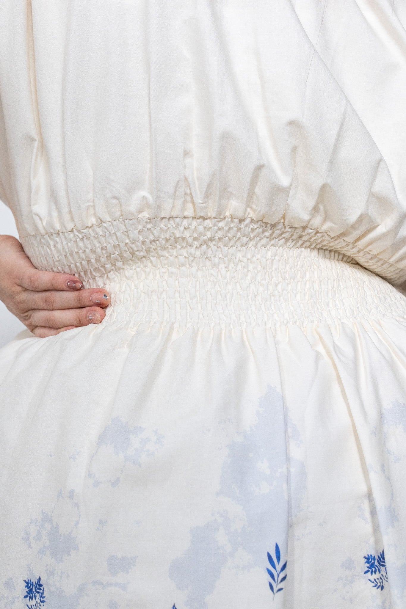 Vestido midi botones floral