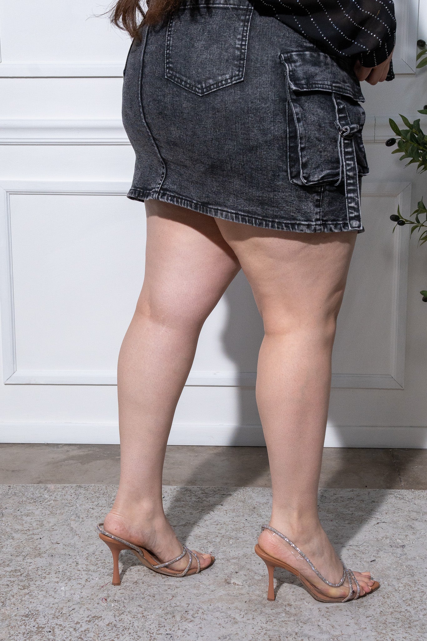 NEG DENIM CARGO SKIRT