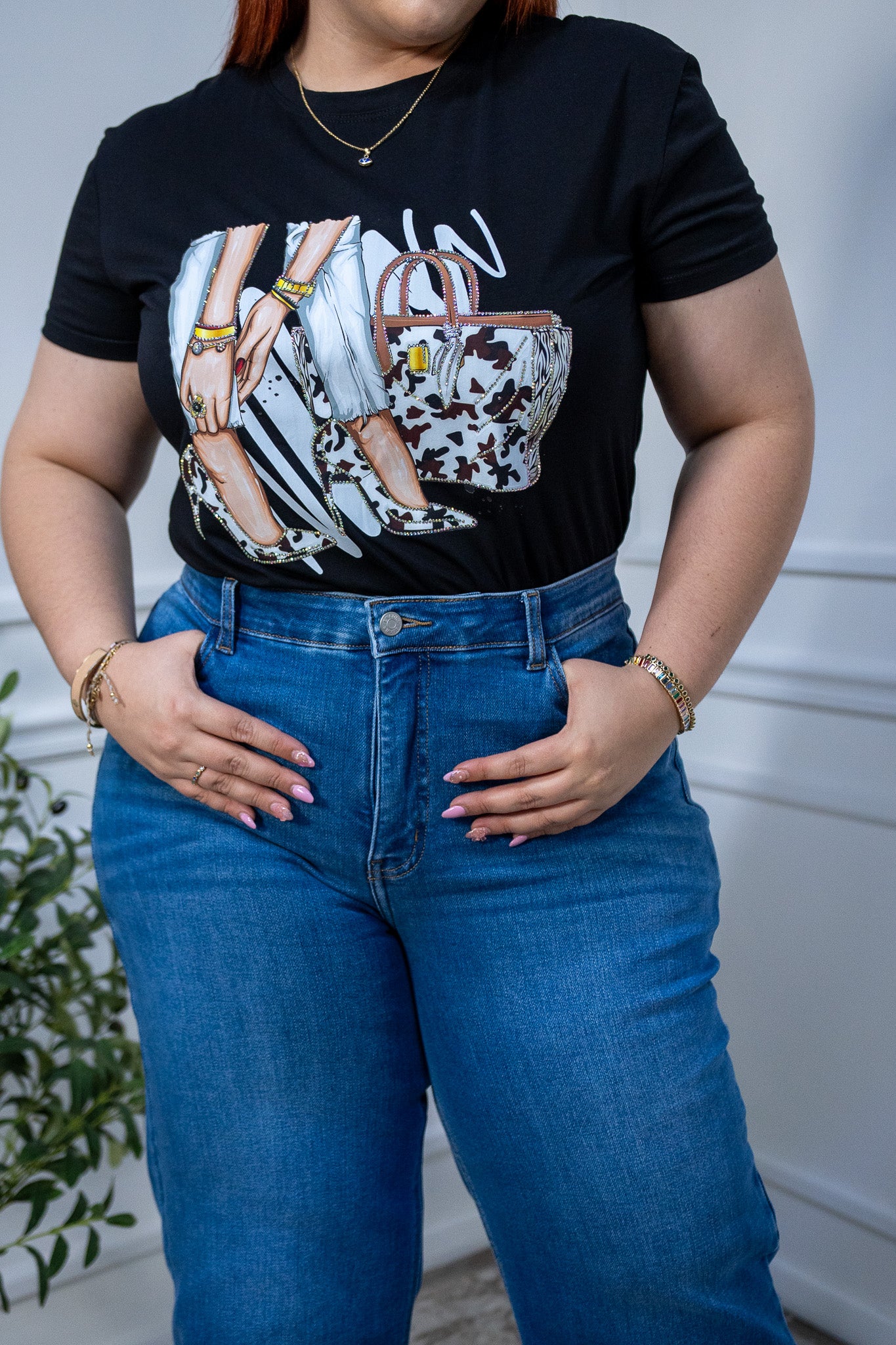 Playera accesorios print neg