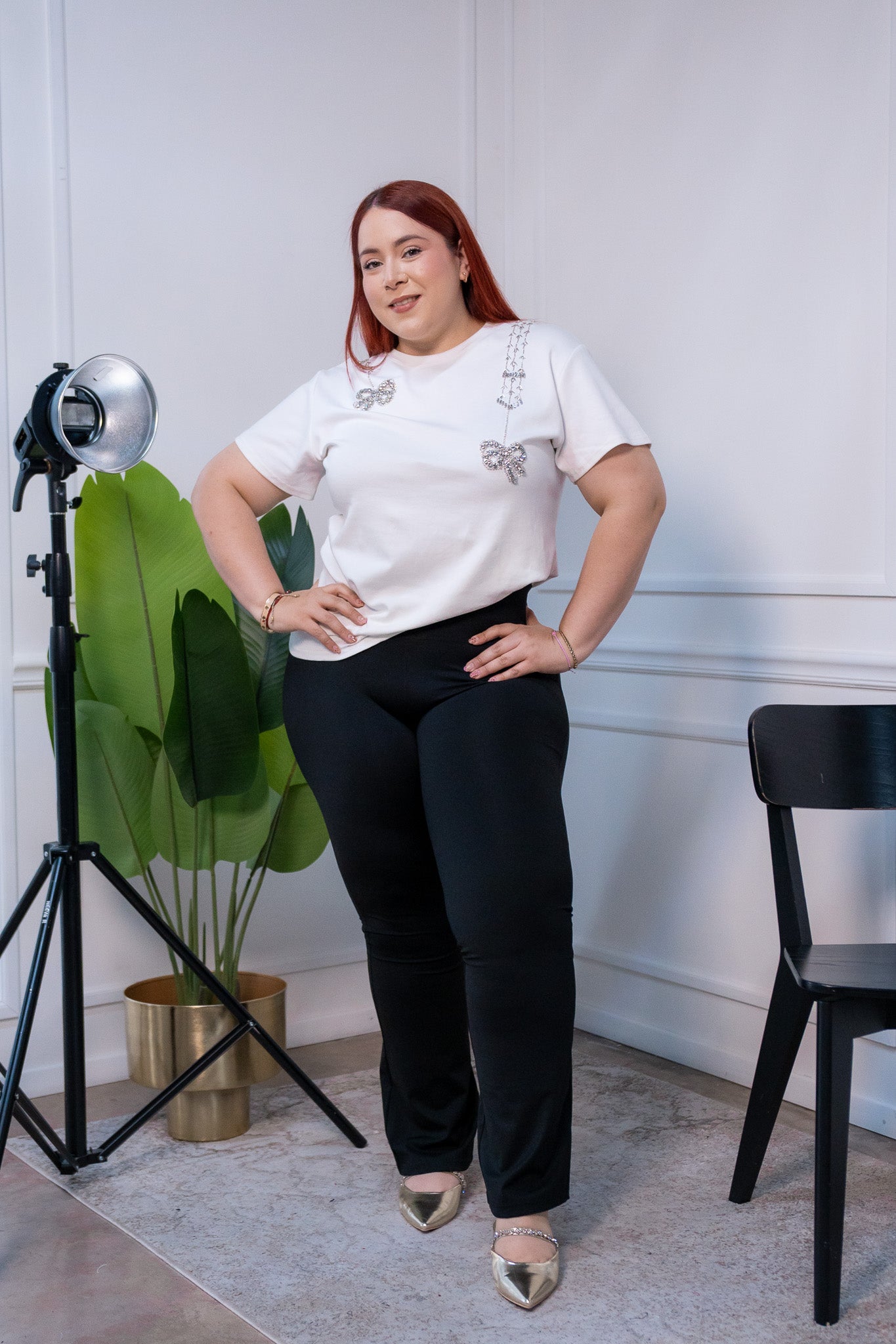 Leggin basico con stretch comodo: ideal para uso diario y trabajo